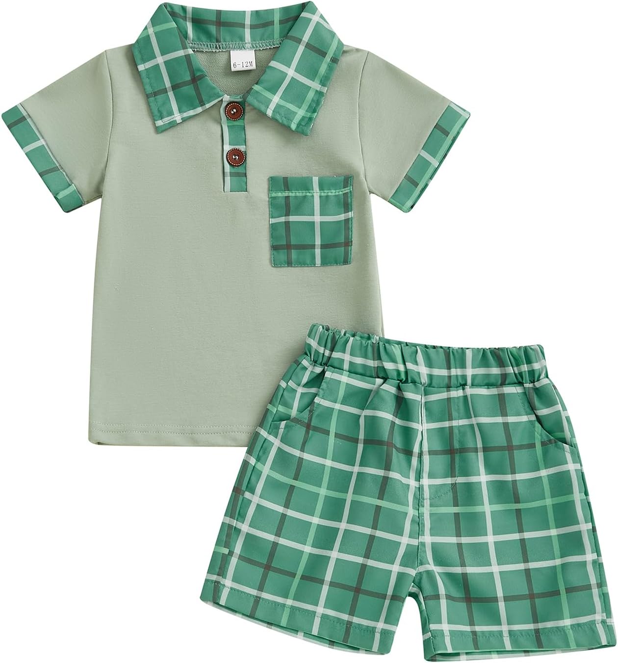 Plaid Answers toddler boys set
