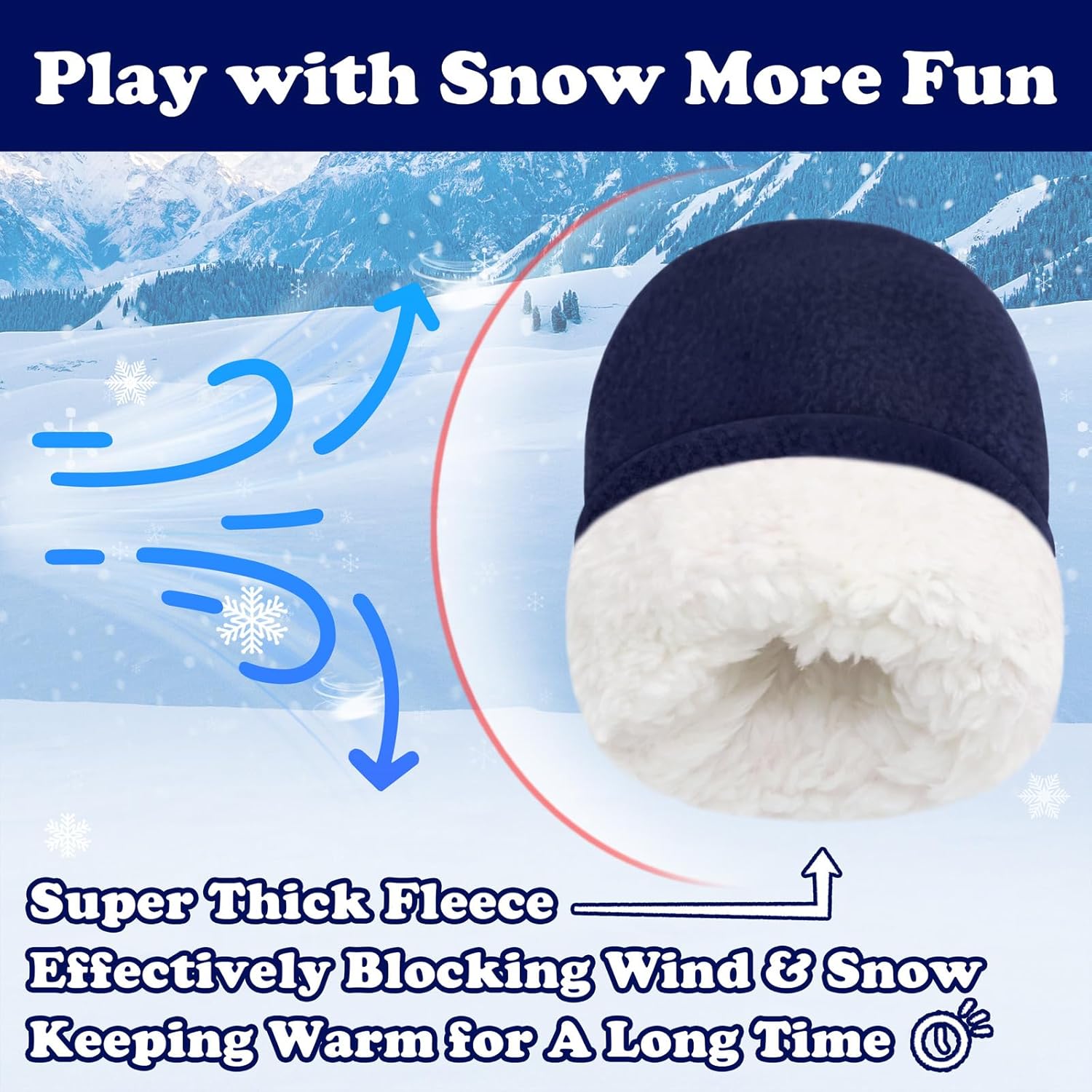 Sarfel Baby Winter Mittens - Fleece Gloves for Toddler
