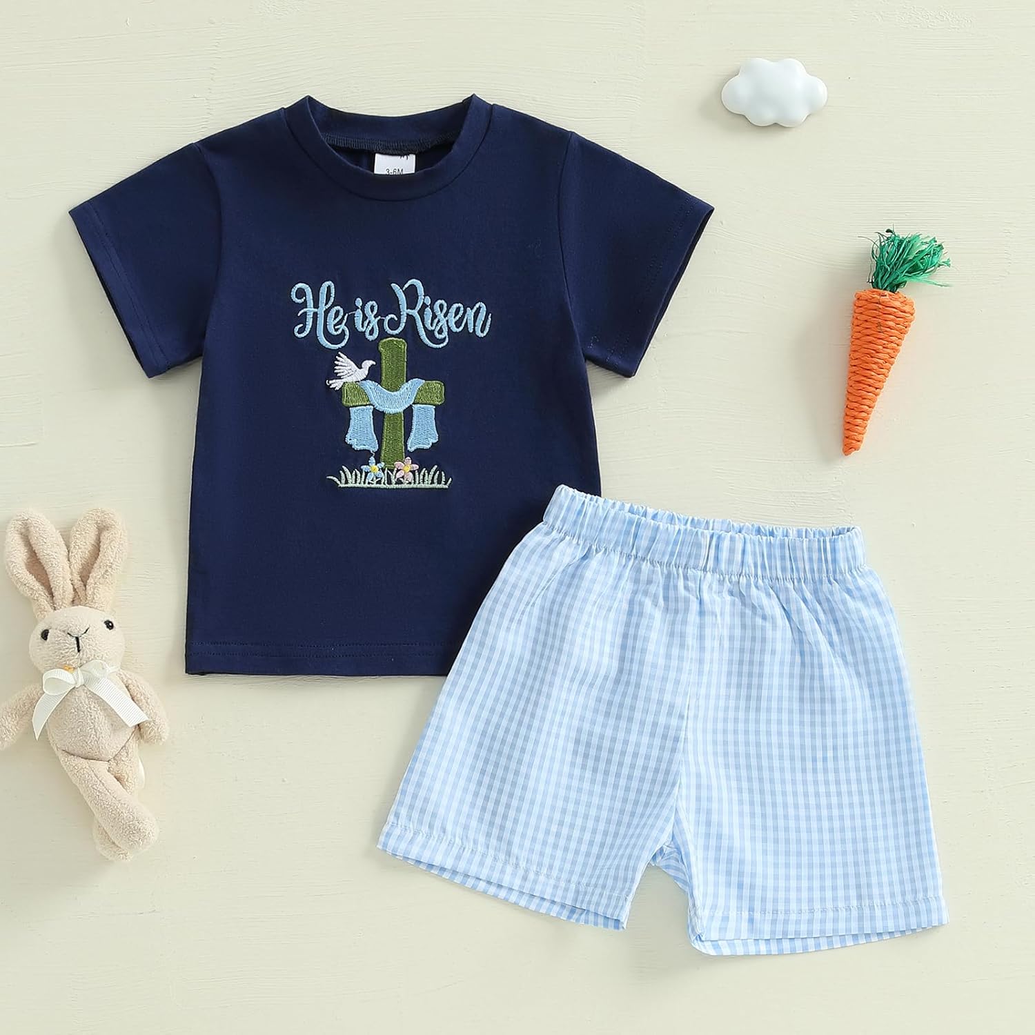 Bunny Carrot Toddler Outfit Set