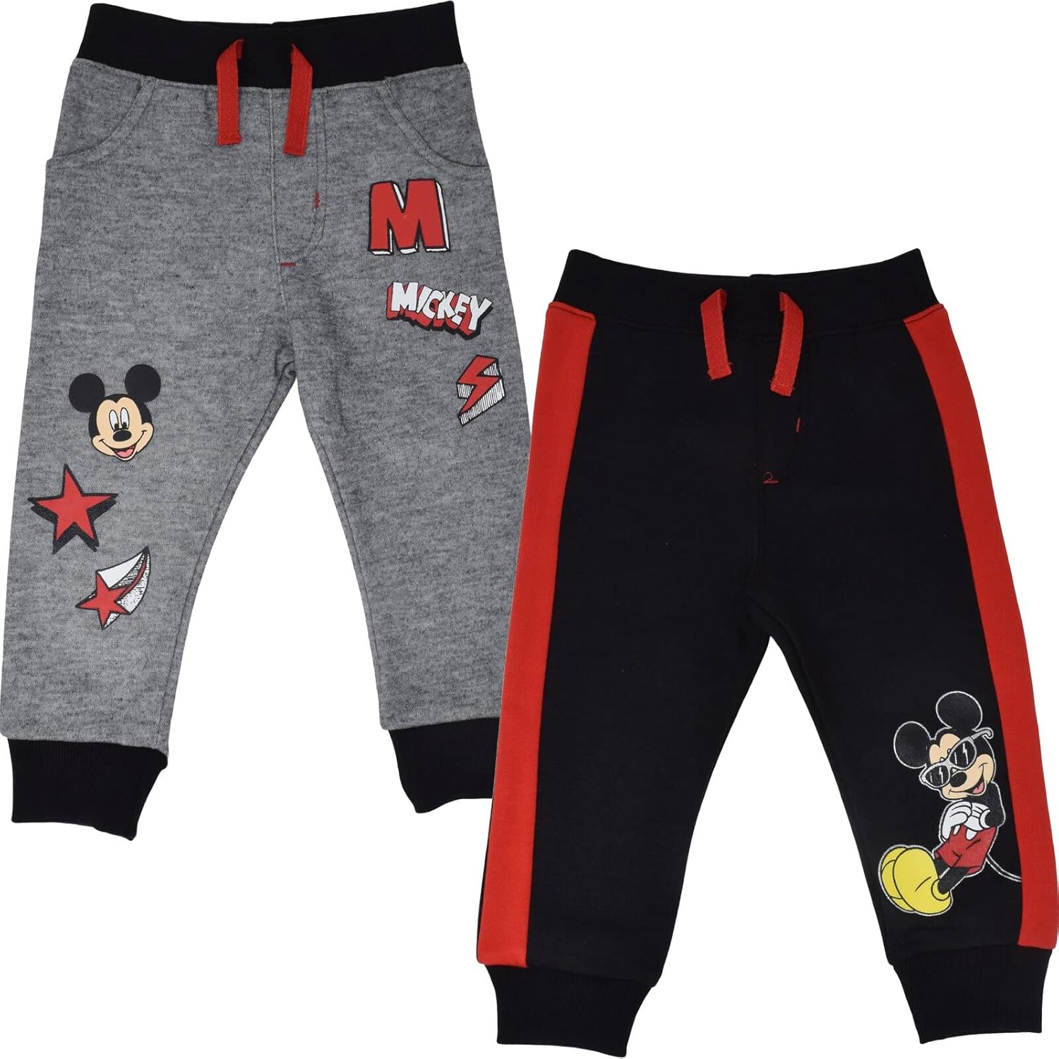 Sparkling Mickey Simba wears Vivid Crisp Disney Pants for Kids