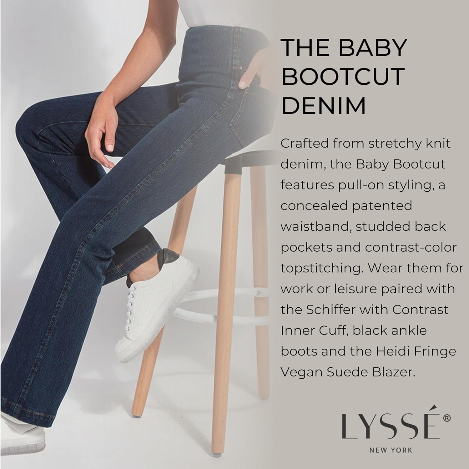 Lyse - Soft Stretchy Bootcut Jeans That Suit You
