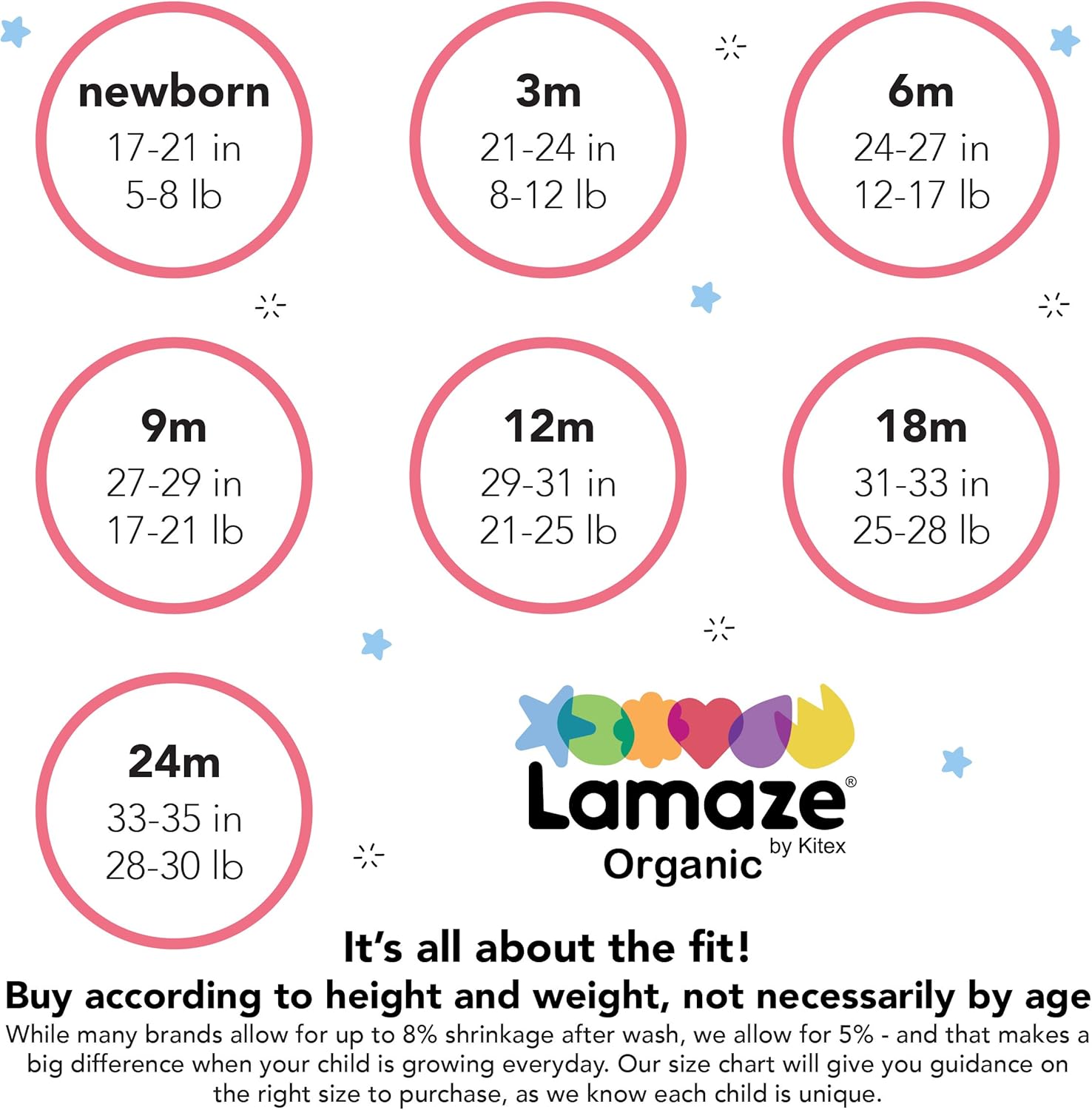 Lamaze Organic Eco-Friendly Baby-Boys Footed Sleepers
