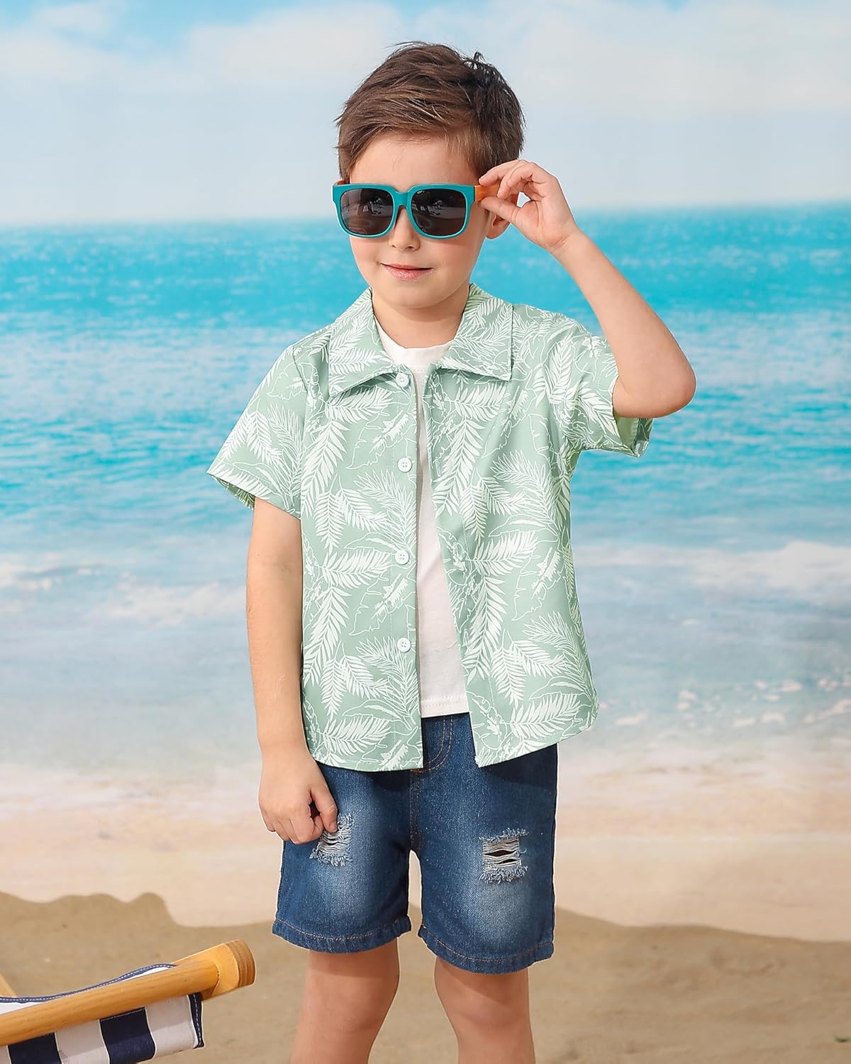 CocoRARA Toddler Baby Boy Summer Beach Outfits