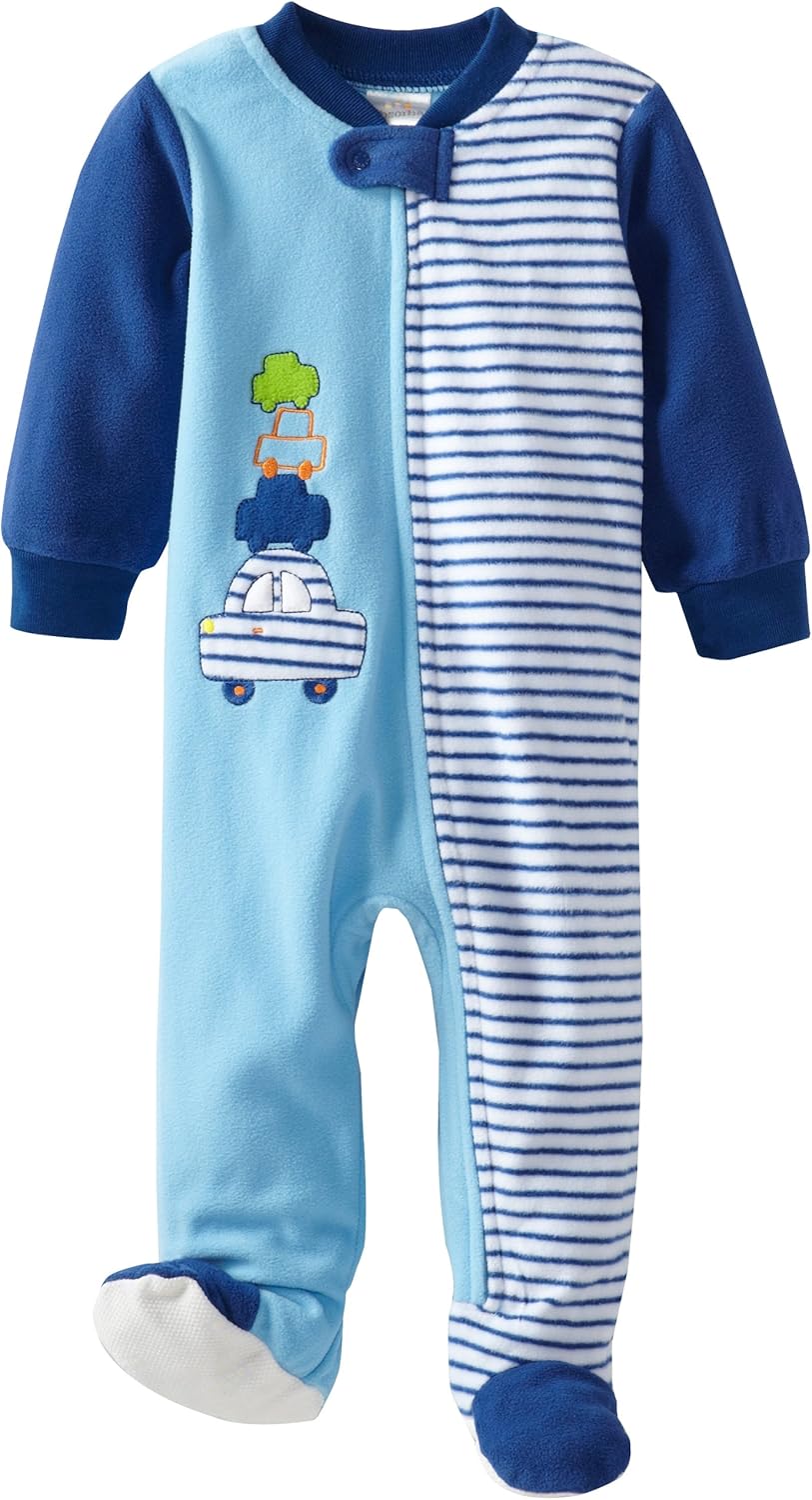 Absorbaby Baby Boys Cars Blanket Sleepers - Soft and Cozy