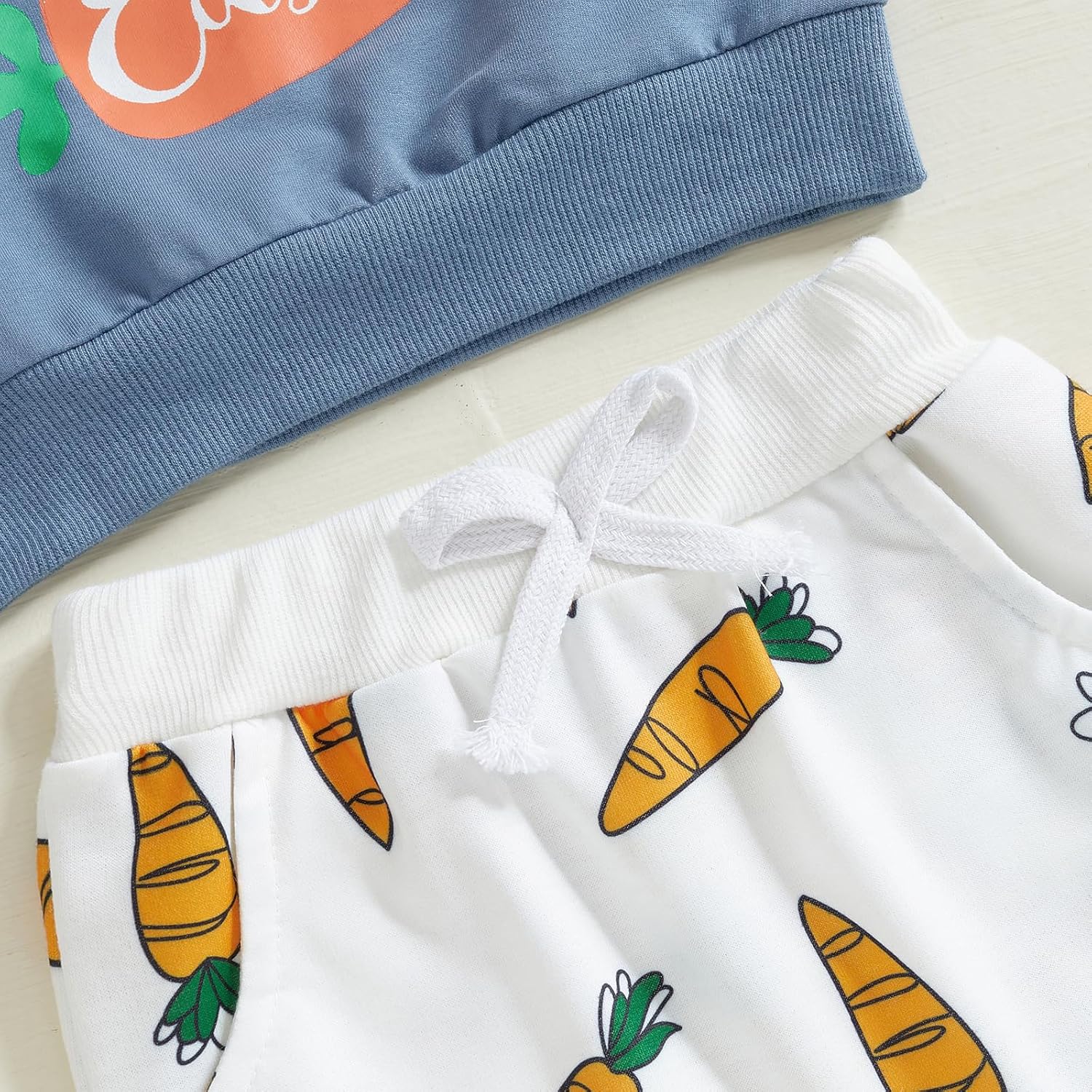 Aopwsrlyi My First Easter Baby Boy Outfit - Soft 95 Cotton 5 Polyester Set