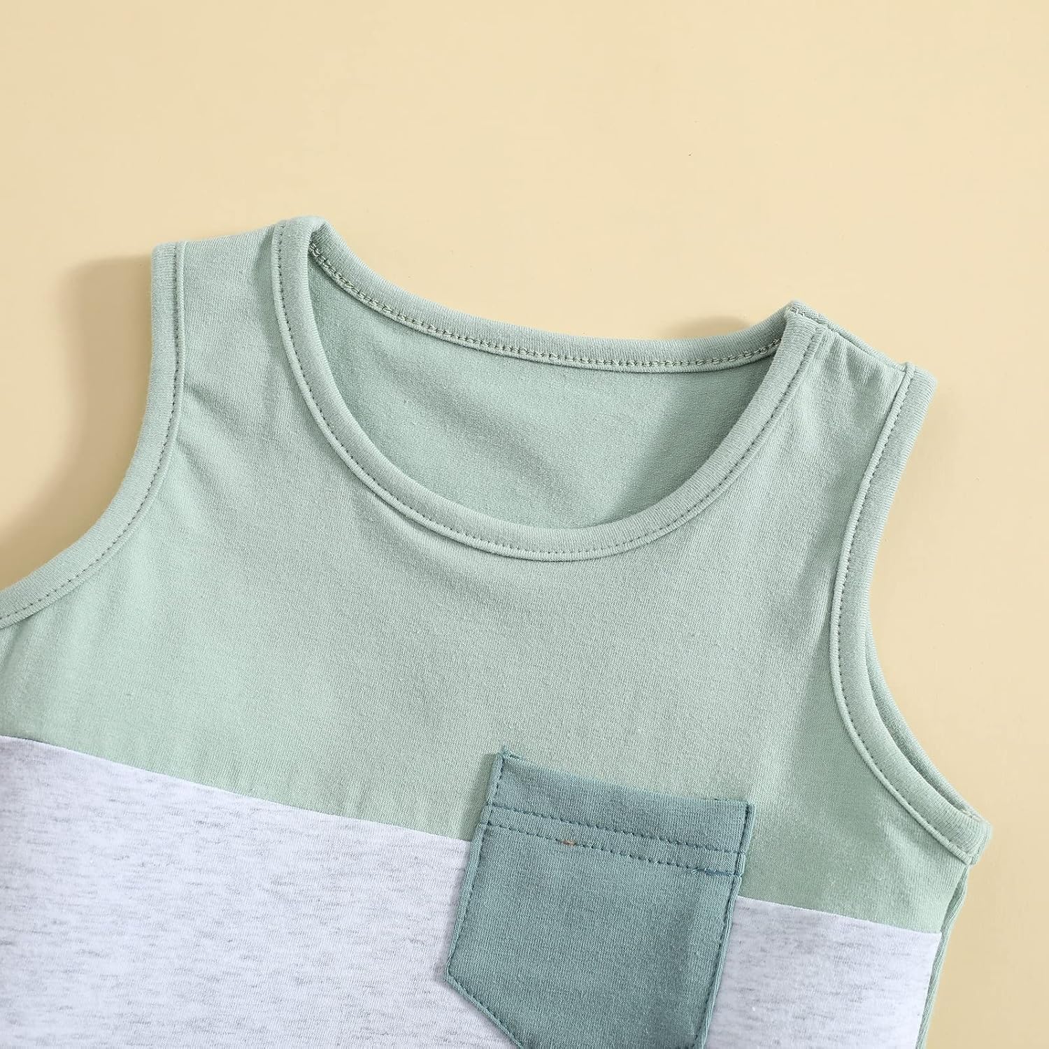 Cozy Waffle Sleeves Toddler Boys Clothing Set - Stylish Summer Outfit for Kids