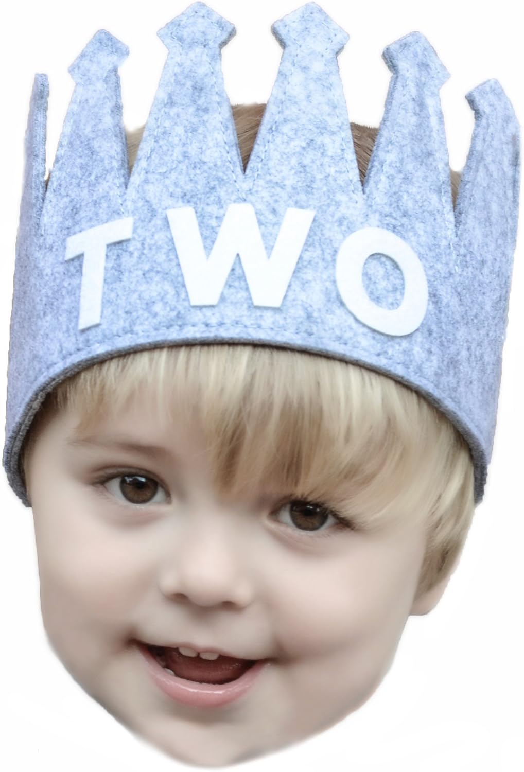 Two Birthday Baby Boy Crown Hat