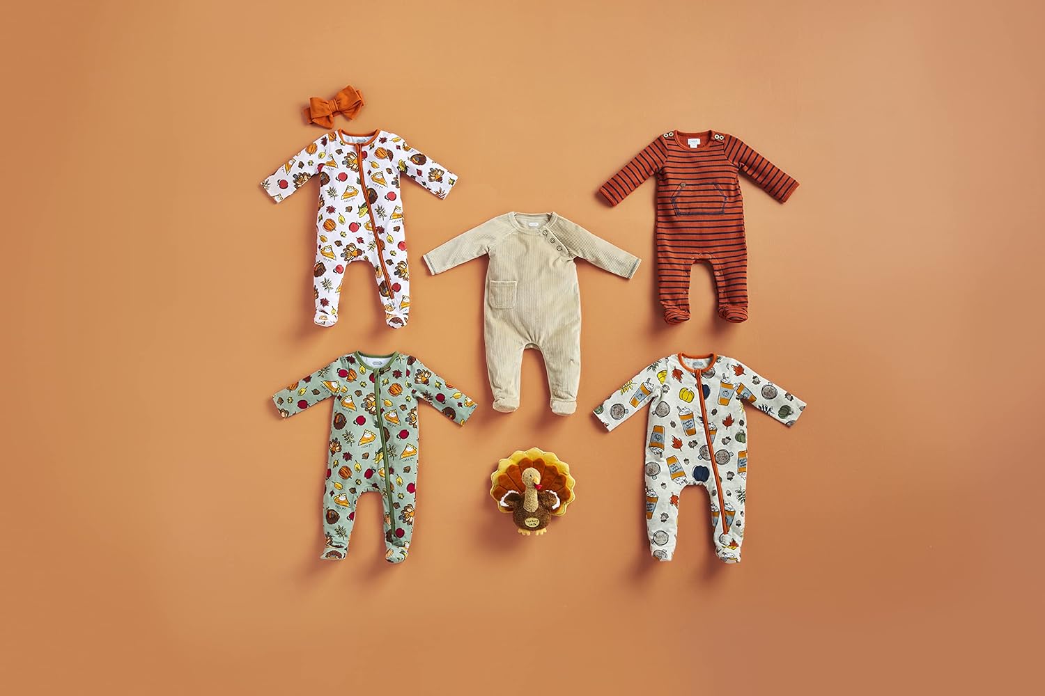 Mud Pie Baby Boys Turkey sleeper