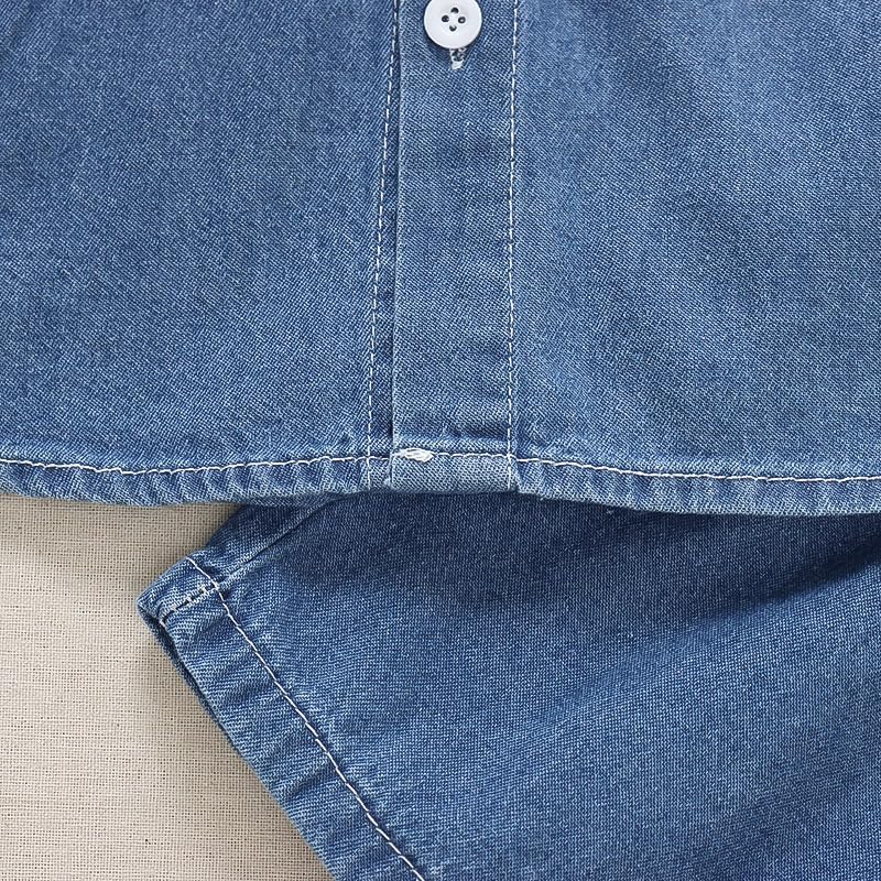 WIAINIBI Baby Boys Denim Gradient Set