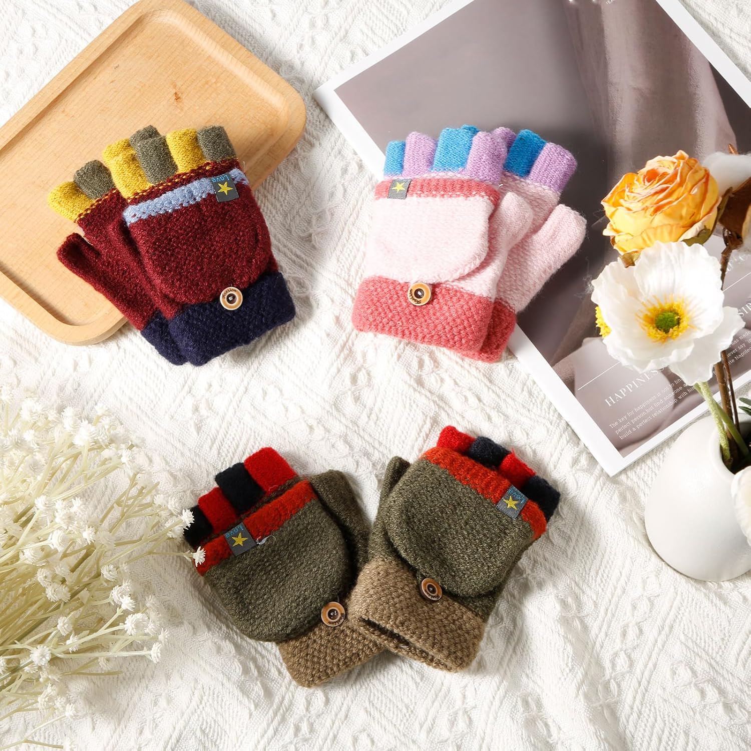 Flip Top Winter Gloves for Kids