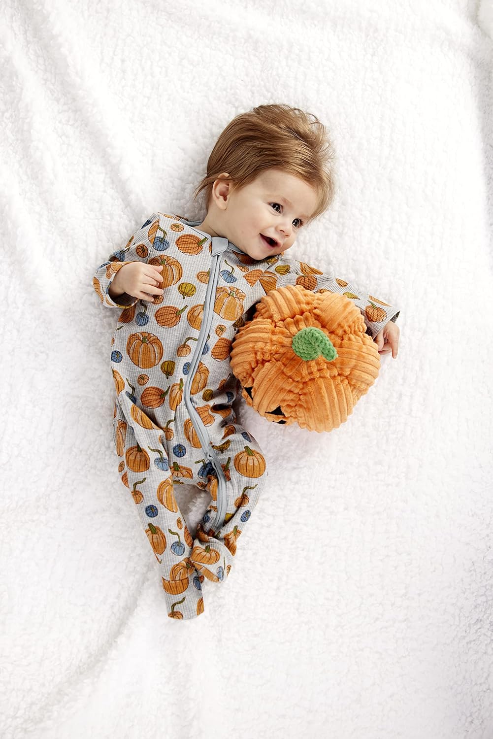 Mud Pie Baby Sleepers pumpkin patch vibe