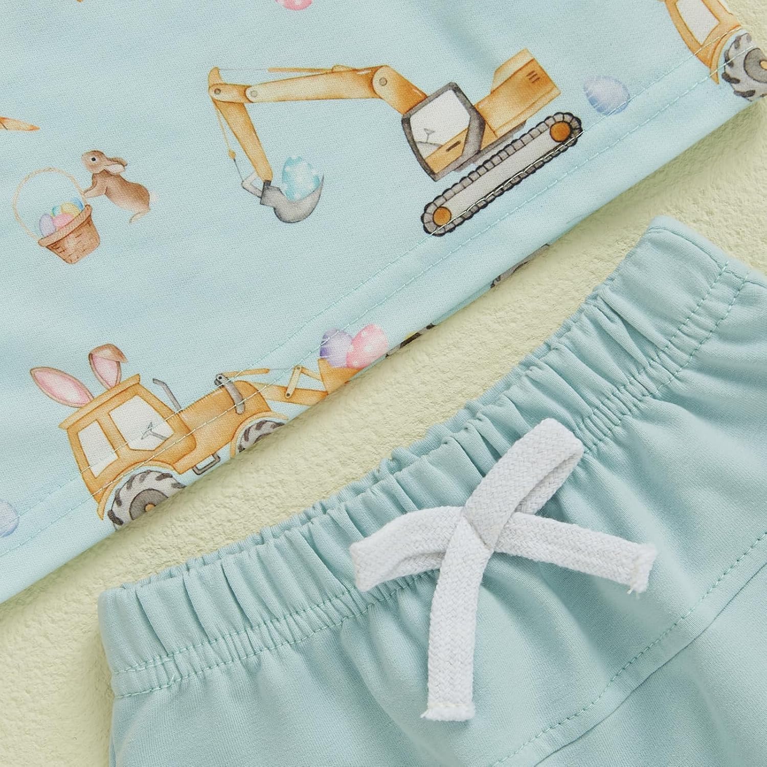 ToddlerEMS Protest Baby BoyEaster Set Truck Eagon Bunny 2Pcs