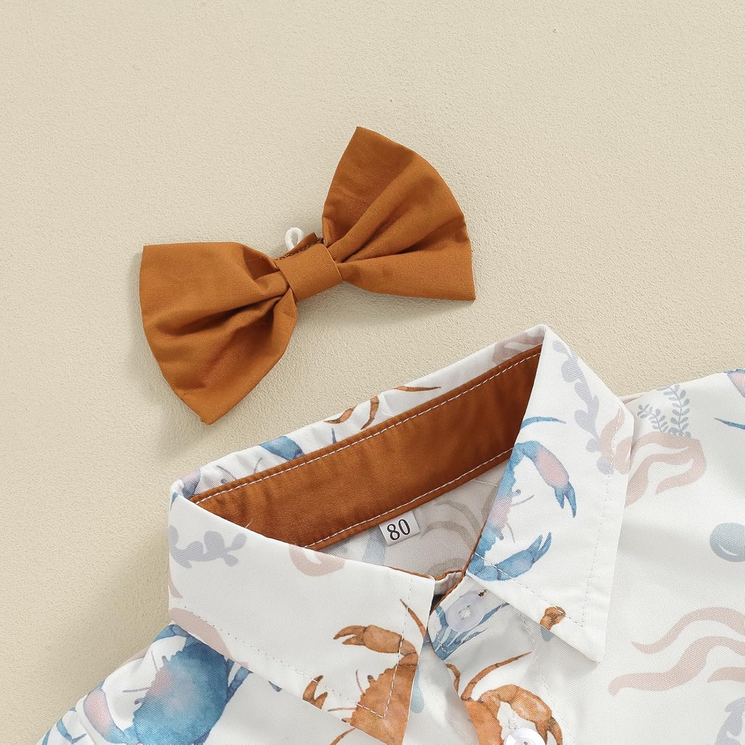 Licupiee Perfect Ocean Print Shorts Set for Toddler Boys