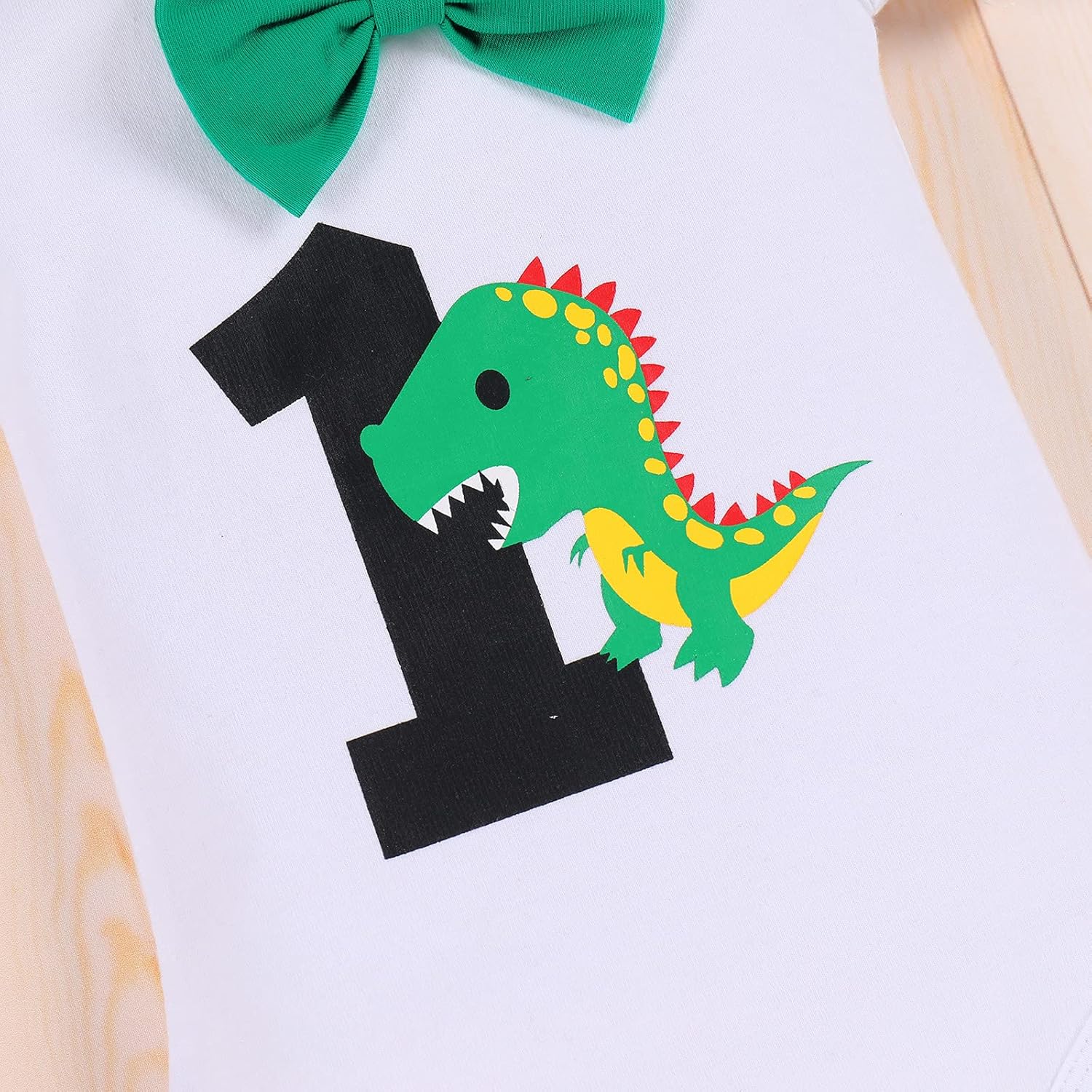 IMEKIS Baby Boys Dinosaur 1st Birthday Set