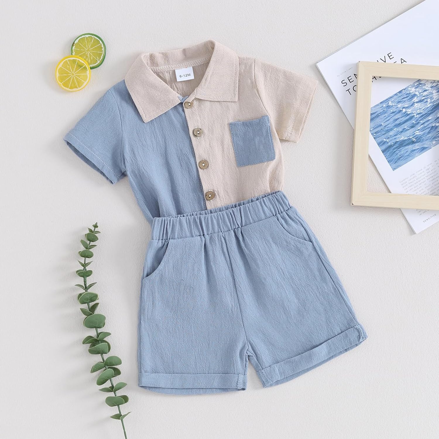 Kupretty Baby Boy Comfortable Trendy Summer Set