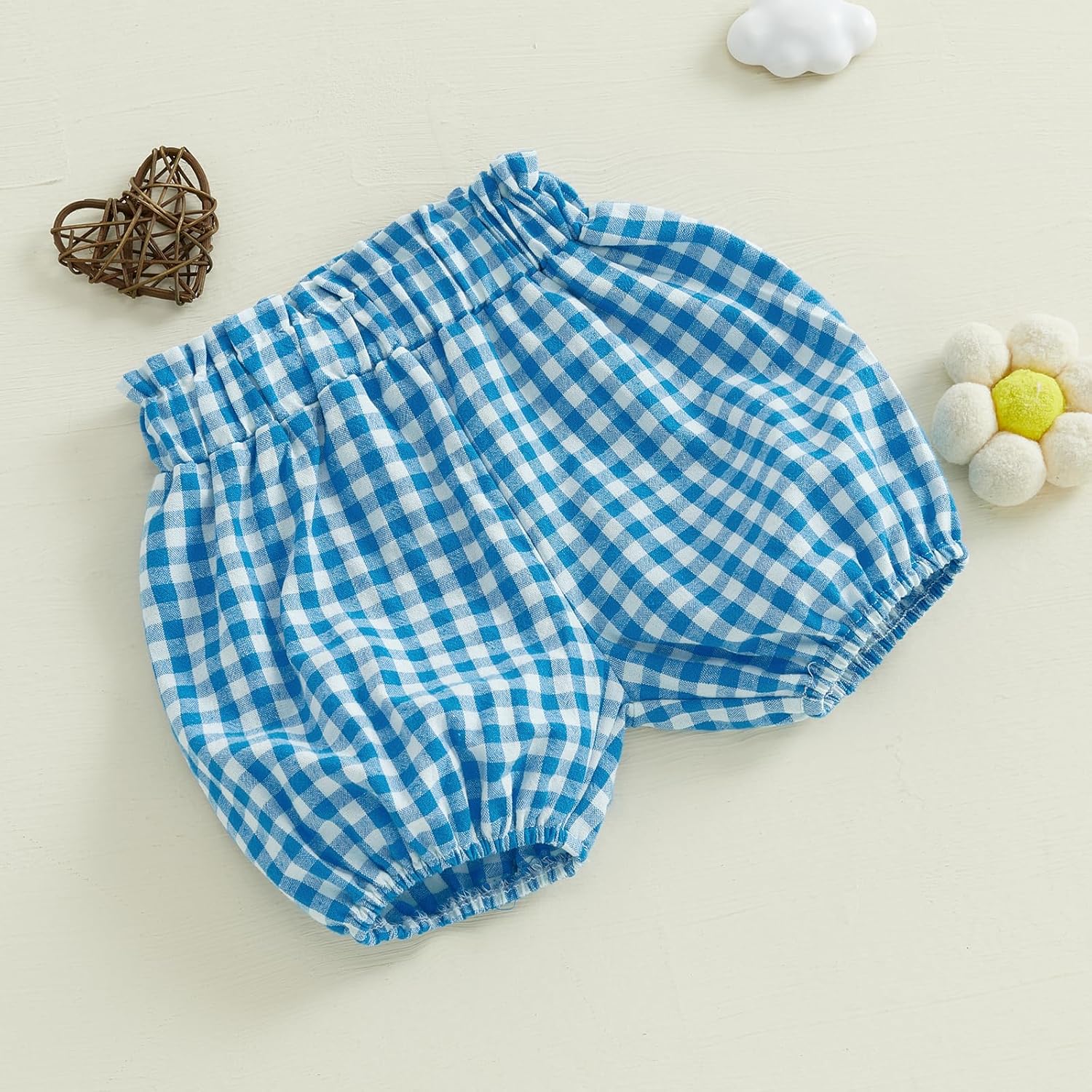 Toddler Plaid Bloomer Shorts for Boys and Girls