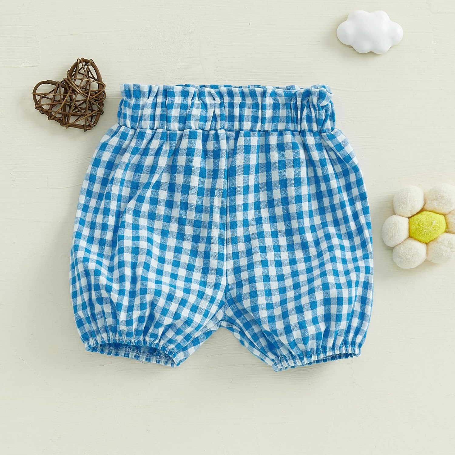 Toddler Plaid Bloomer Shorts for Boys and Girls