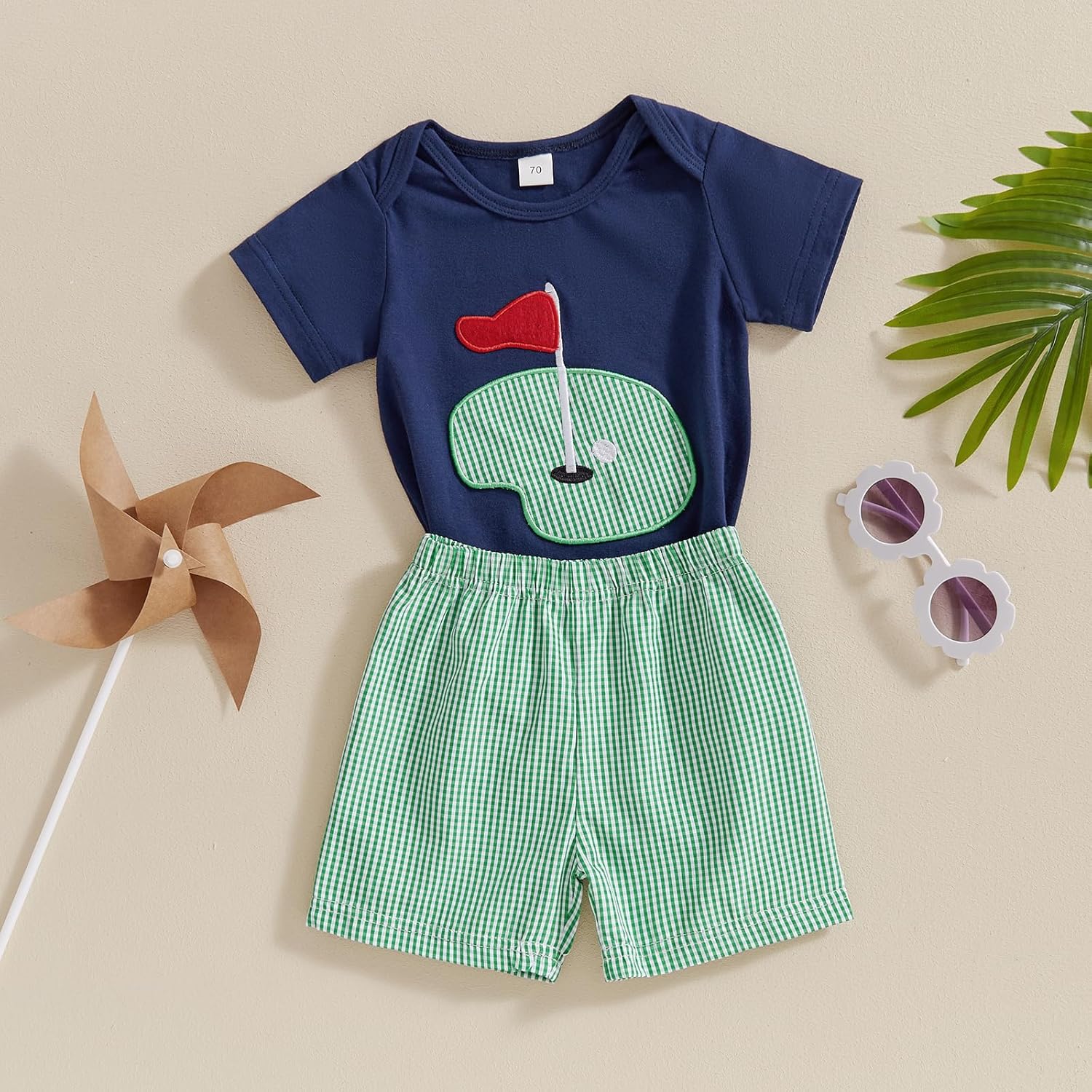 Omkzanbi Baby Boy Golf Essentials 1st Birthday Outfit