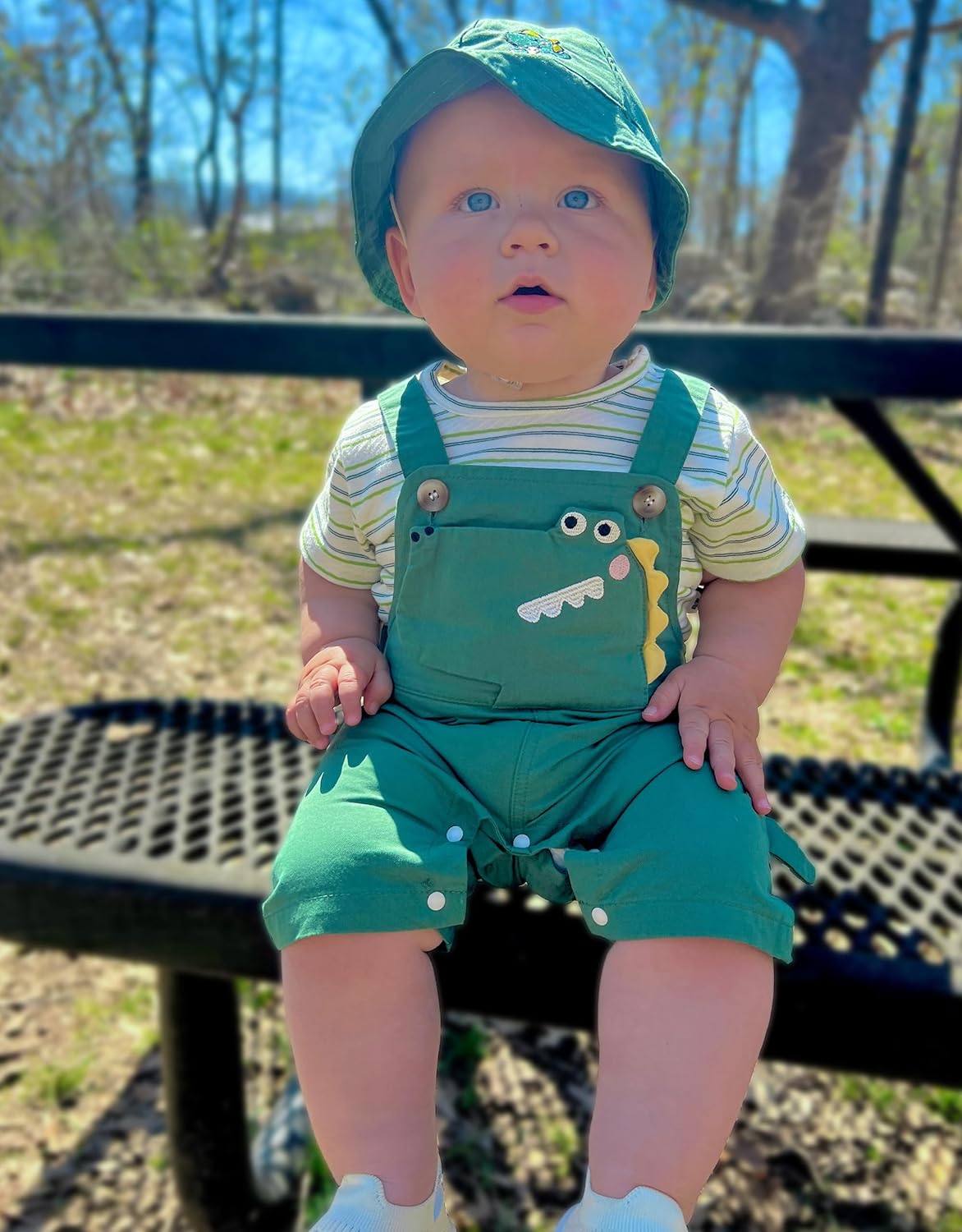 Perfect Stripe Romper Set for Boys