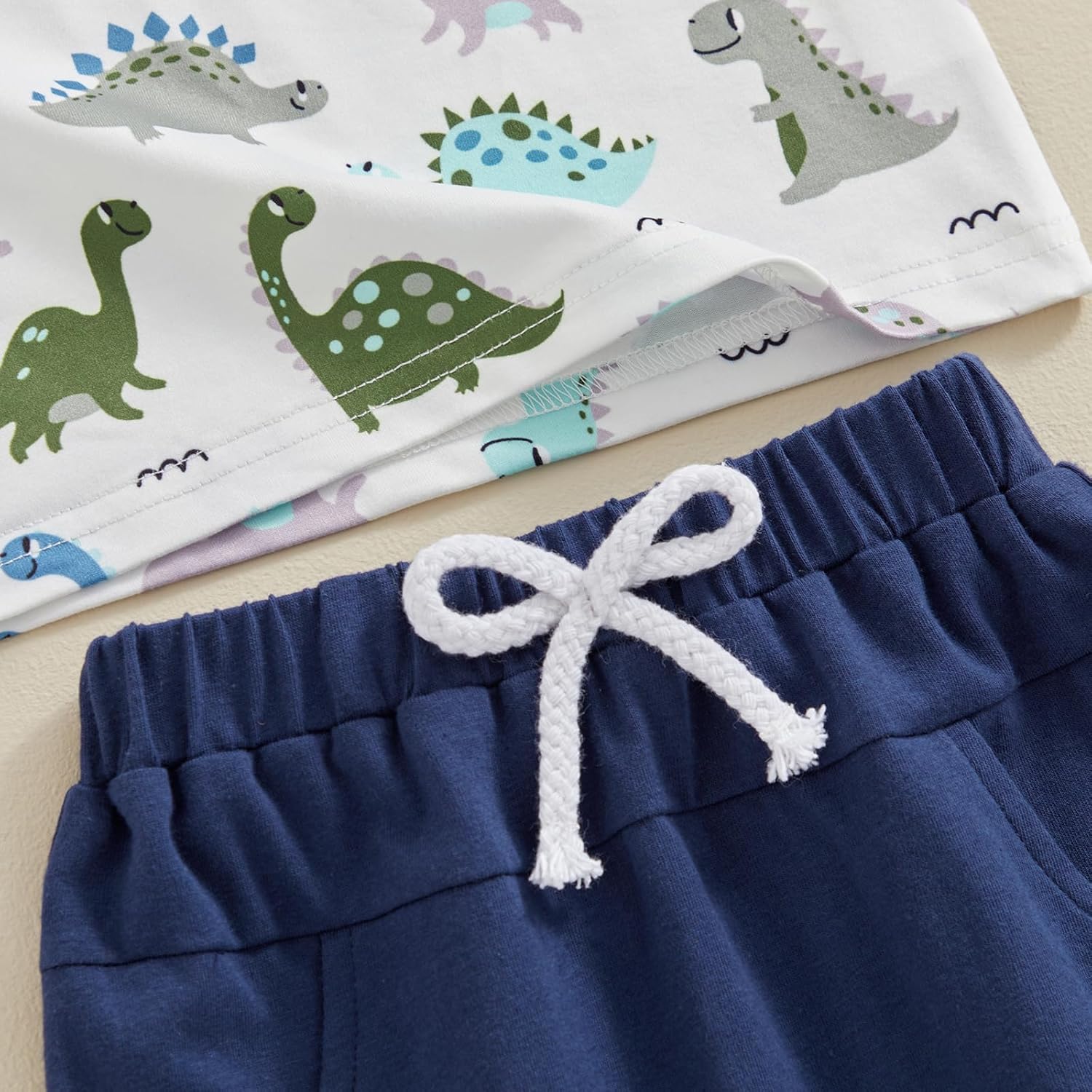 Sasaerucure Dinosaur Tank and Shorts Set for Baby