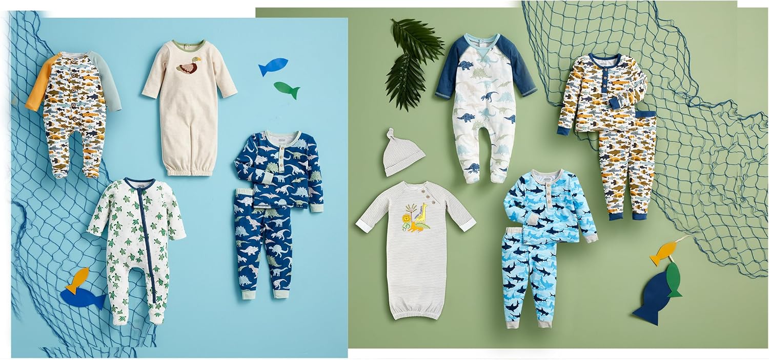 Turtle Tracks Blanket Sleeper for Boys