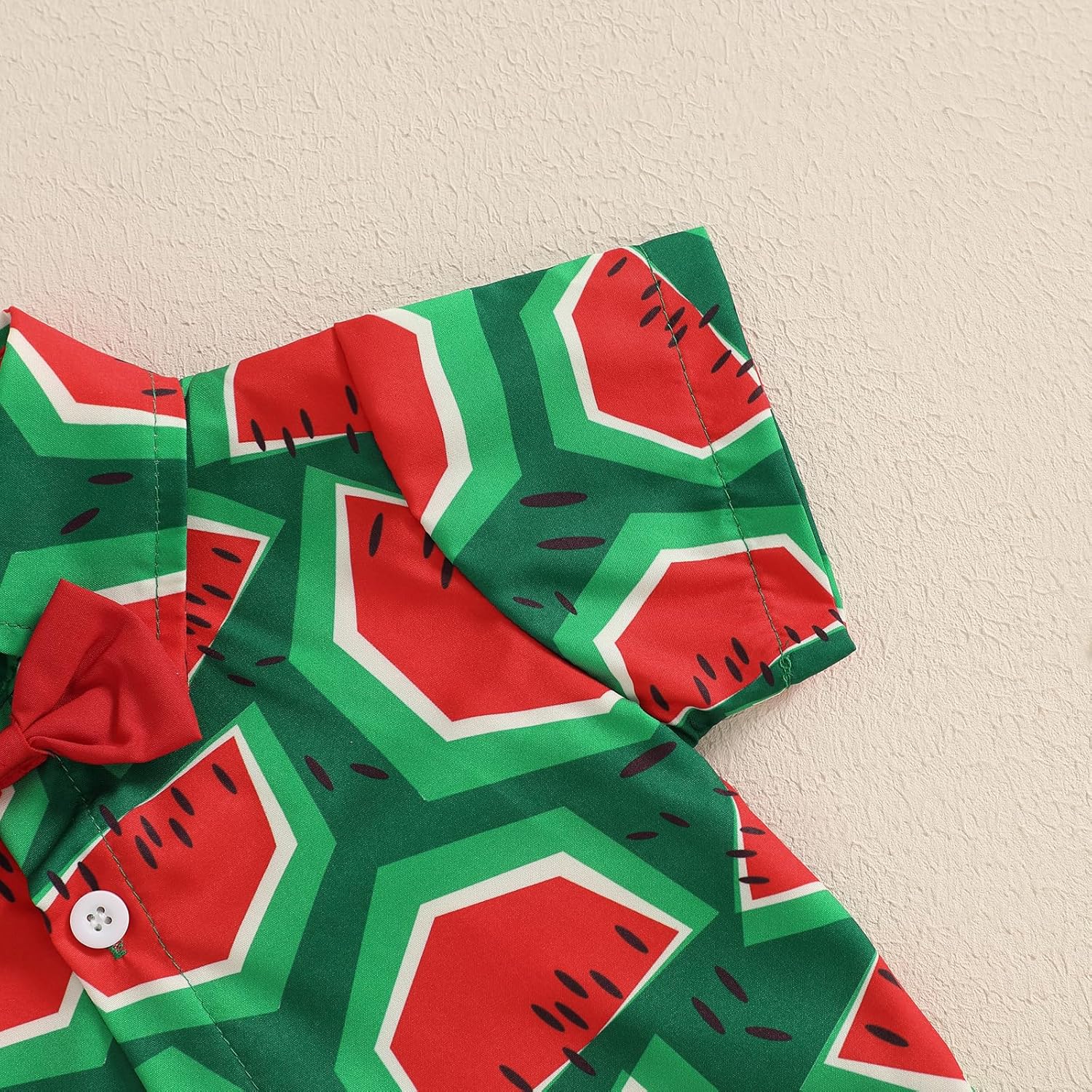 Relaxed Toddler Boys Outfit with Watermelon Print Set