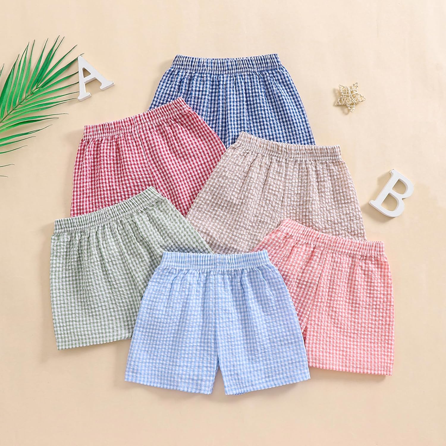 Fun Comfortable Plaid Shorts for Kids