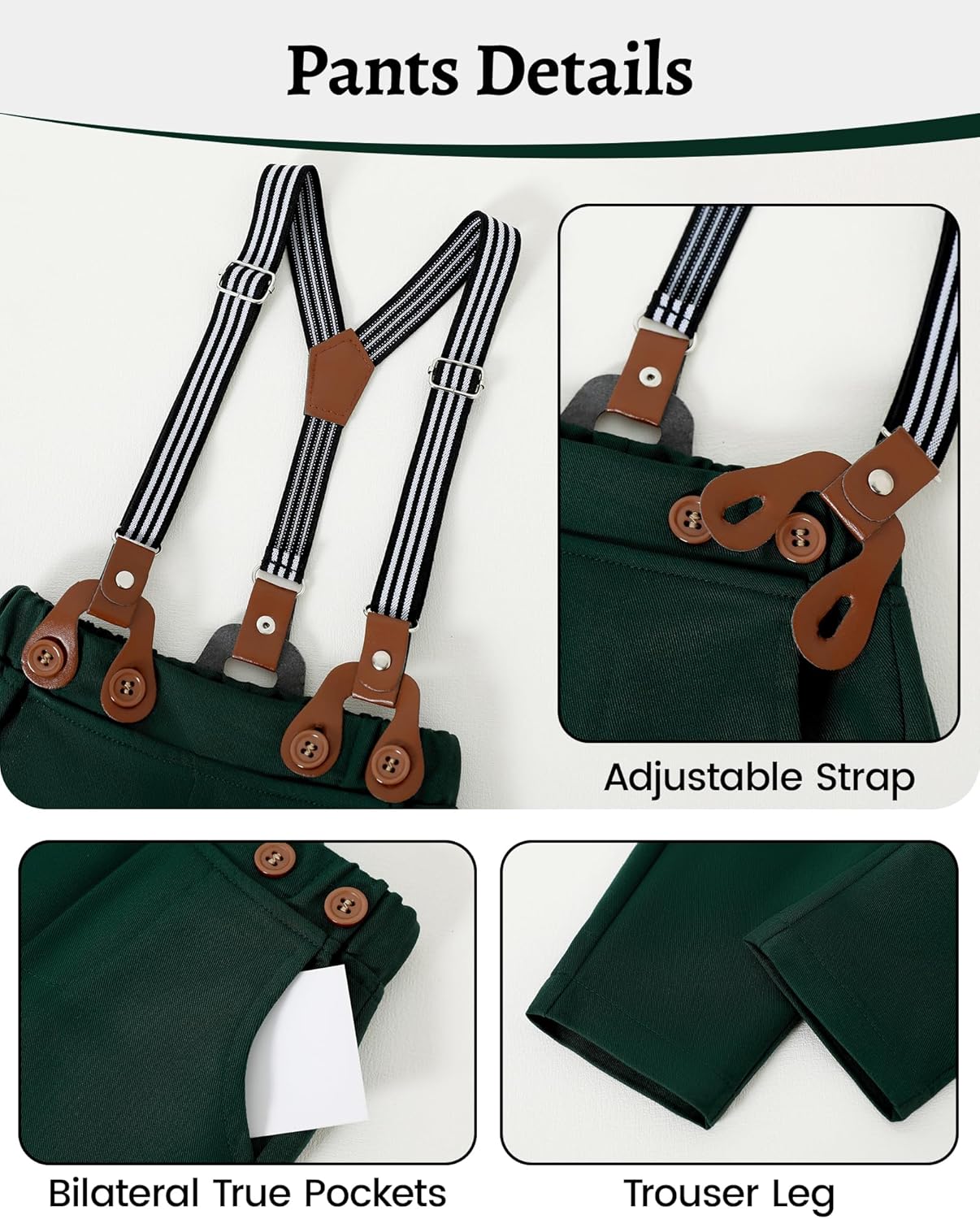 YALLET Baby Boy Tuxedo Set 0-18M