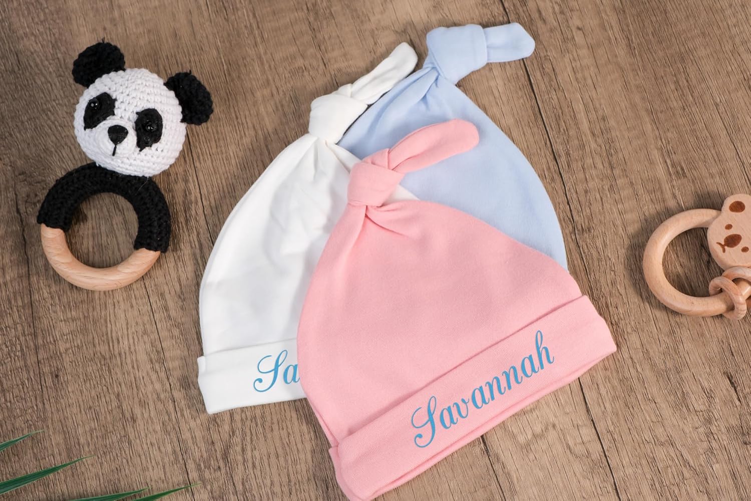 Personalized Baby Hat with Embroidery for Newborns