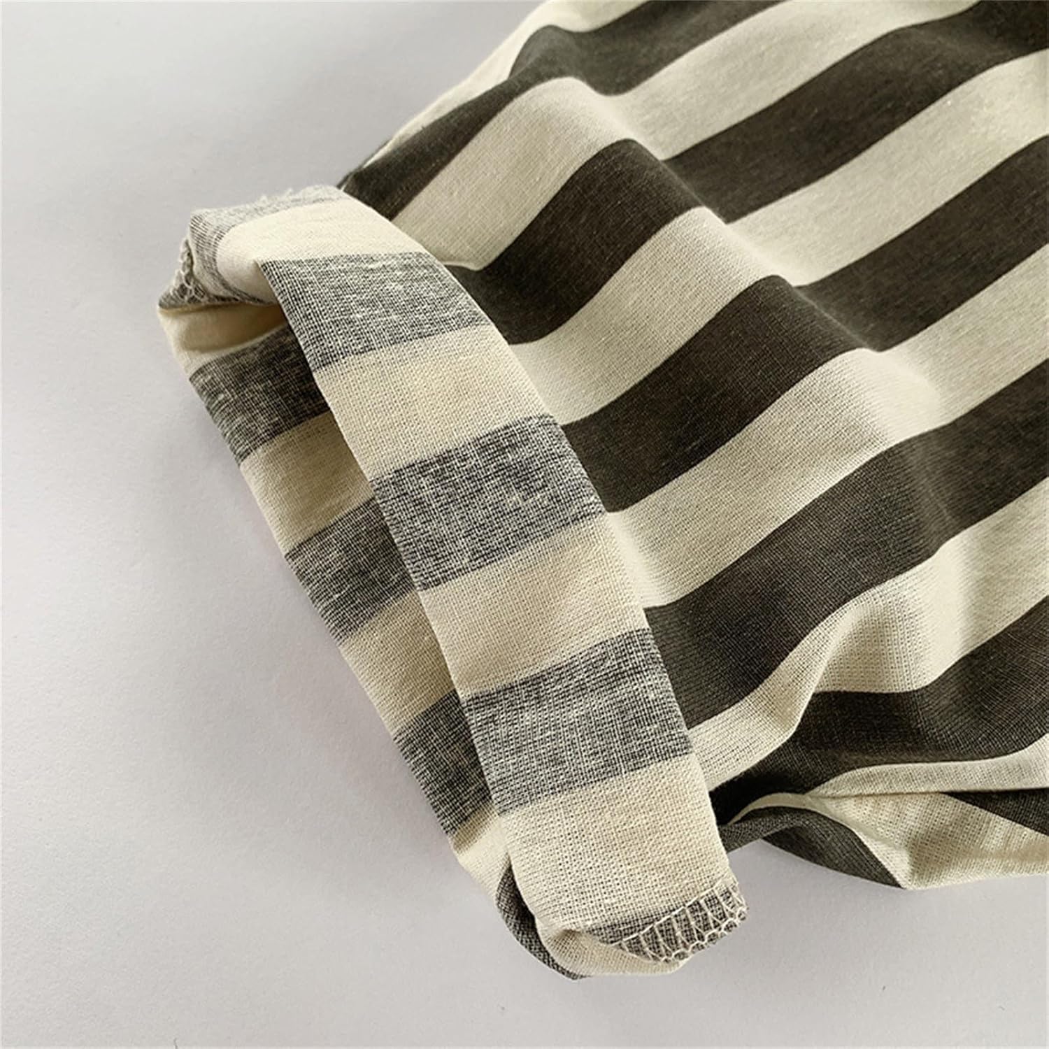 Comfortable Stripe Cotton Ankle Pants for Kids