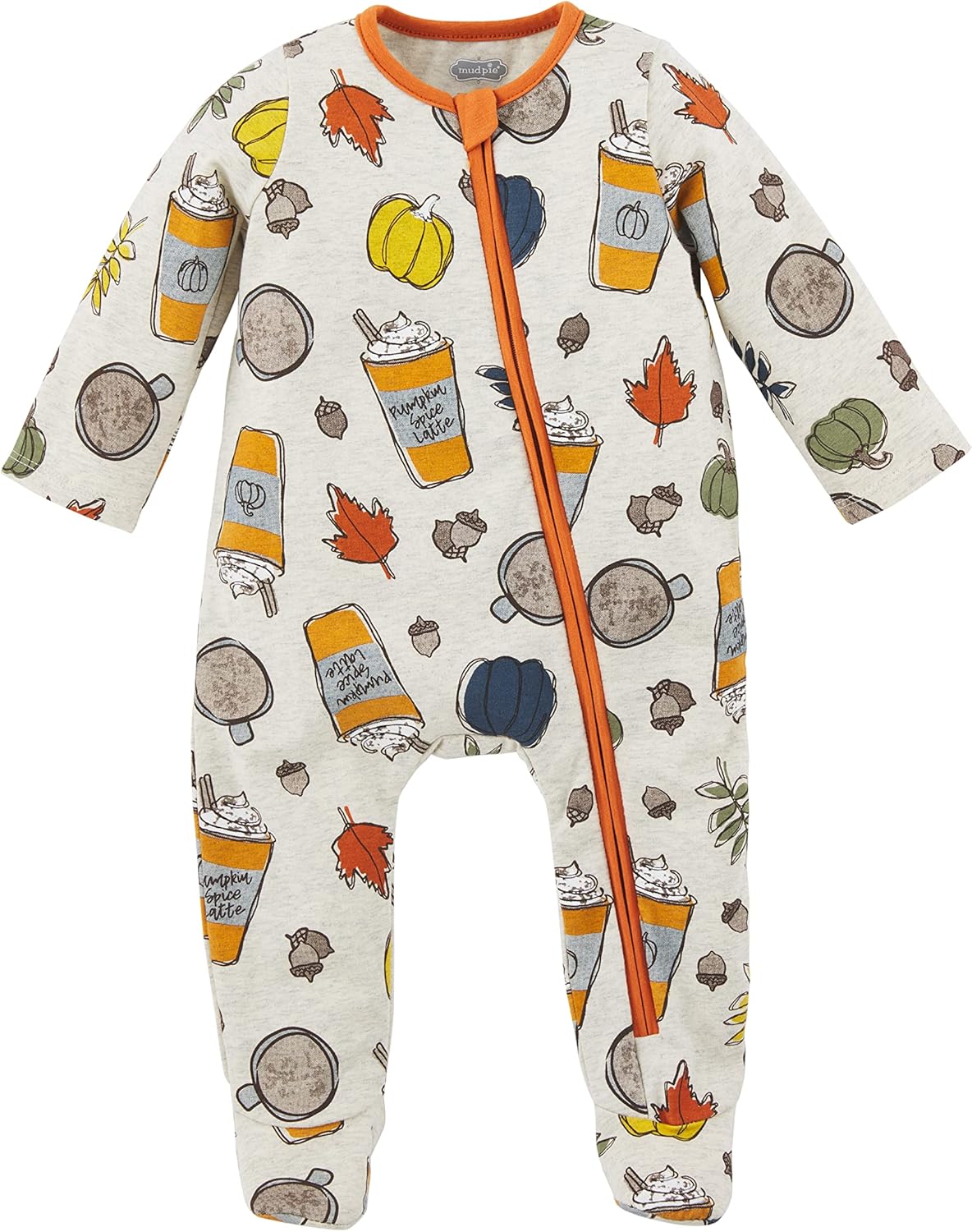 Meet Mud Pie Baby-Boys Pumpkin Spice Sleeper 0-3 Months