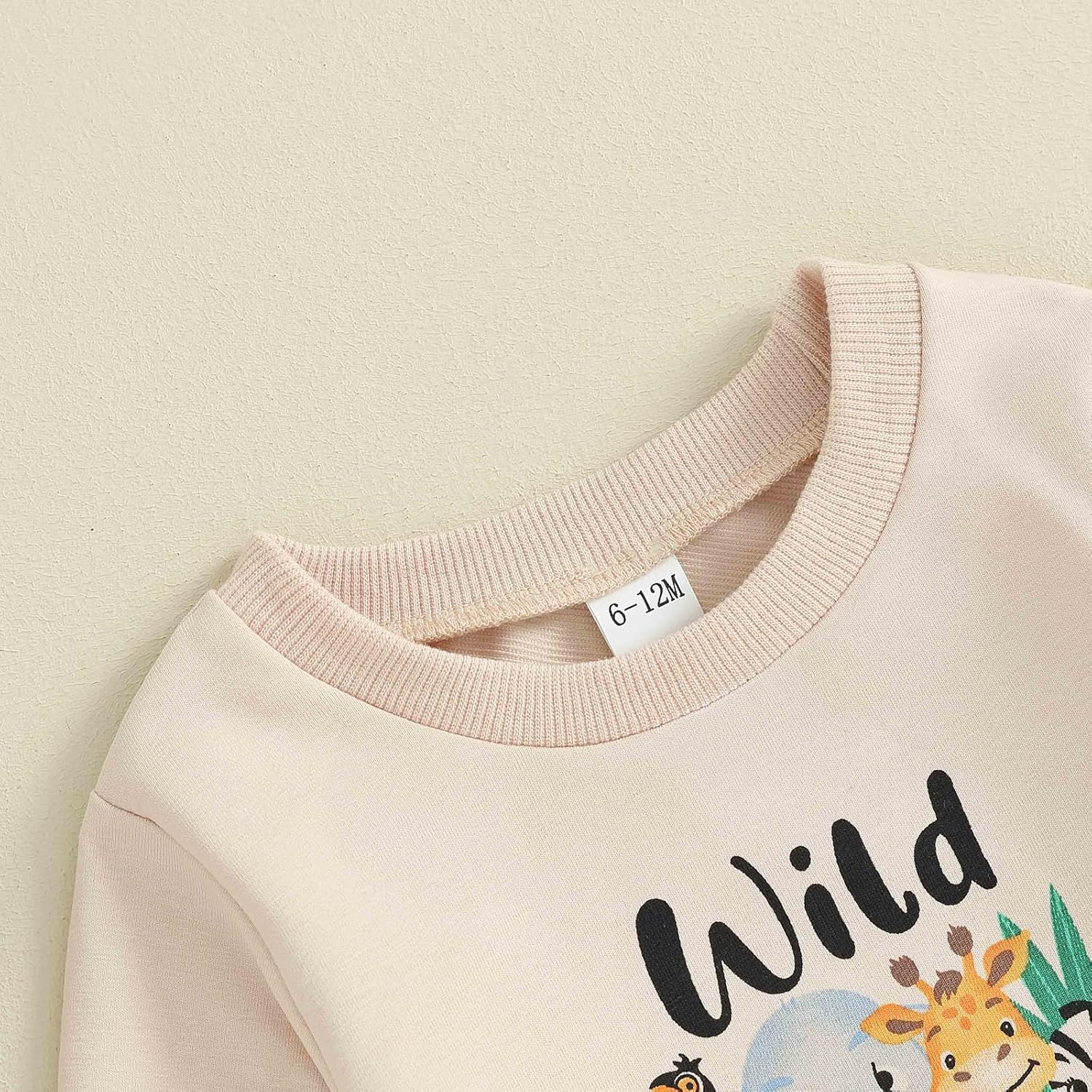 Baby Boy First Birthday Outfit Wild One Crewneck Sweatshirt and Pants