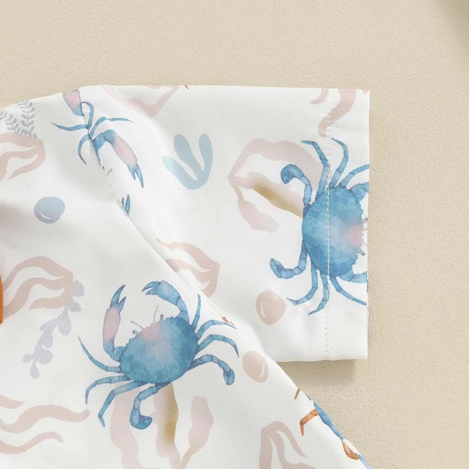 Licupiee Perfect Ocean Print Shorts Set for Toddler Boys
