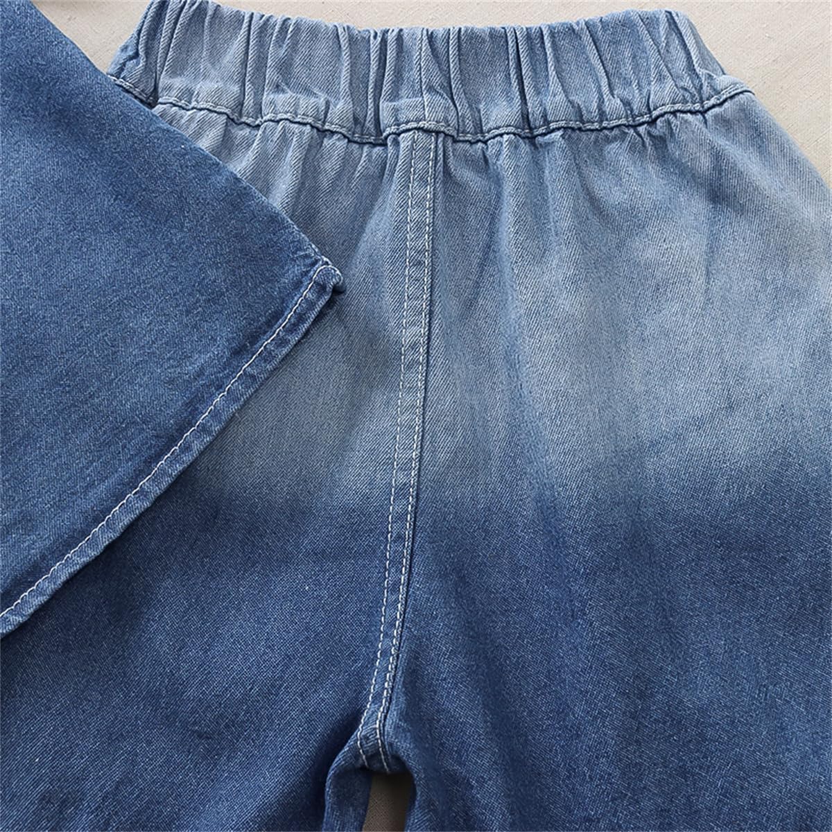 WIAINIBI Baby Boys Denim Gradient Set