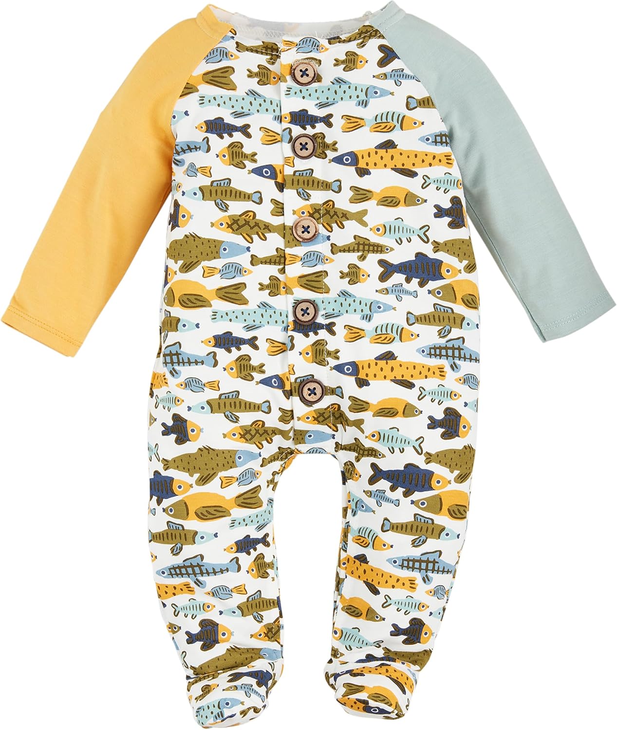 Mud Pie - Adorably Cuddly infants fish print sleepers