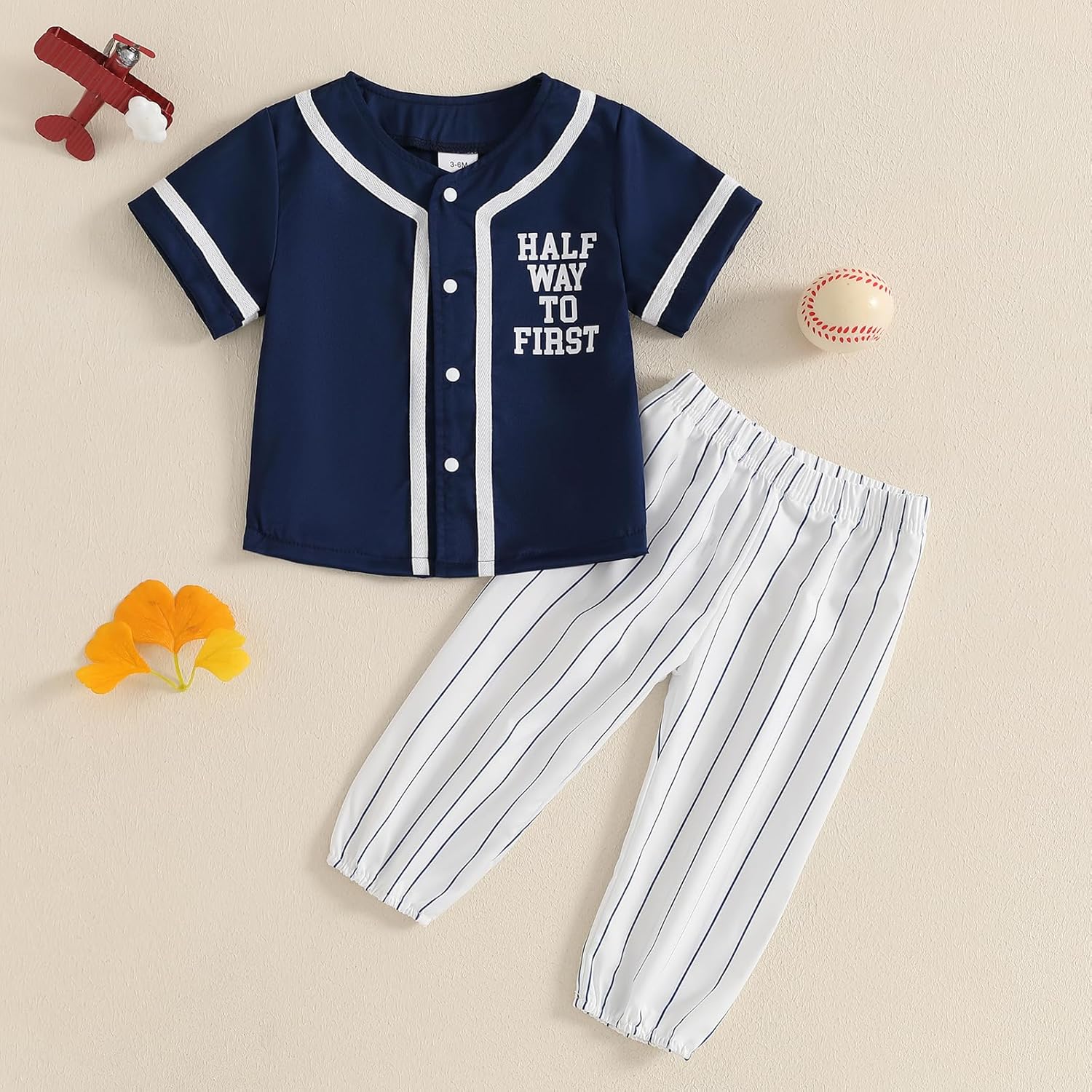 Chloefairy Baby Boy Half Birthday Outfit Set