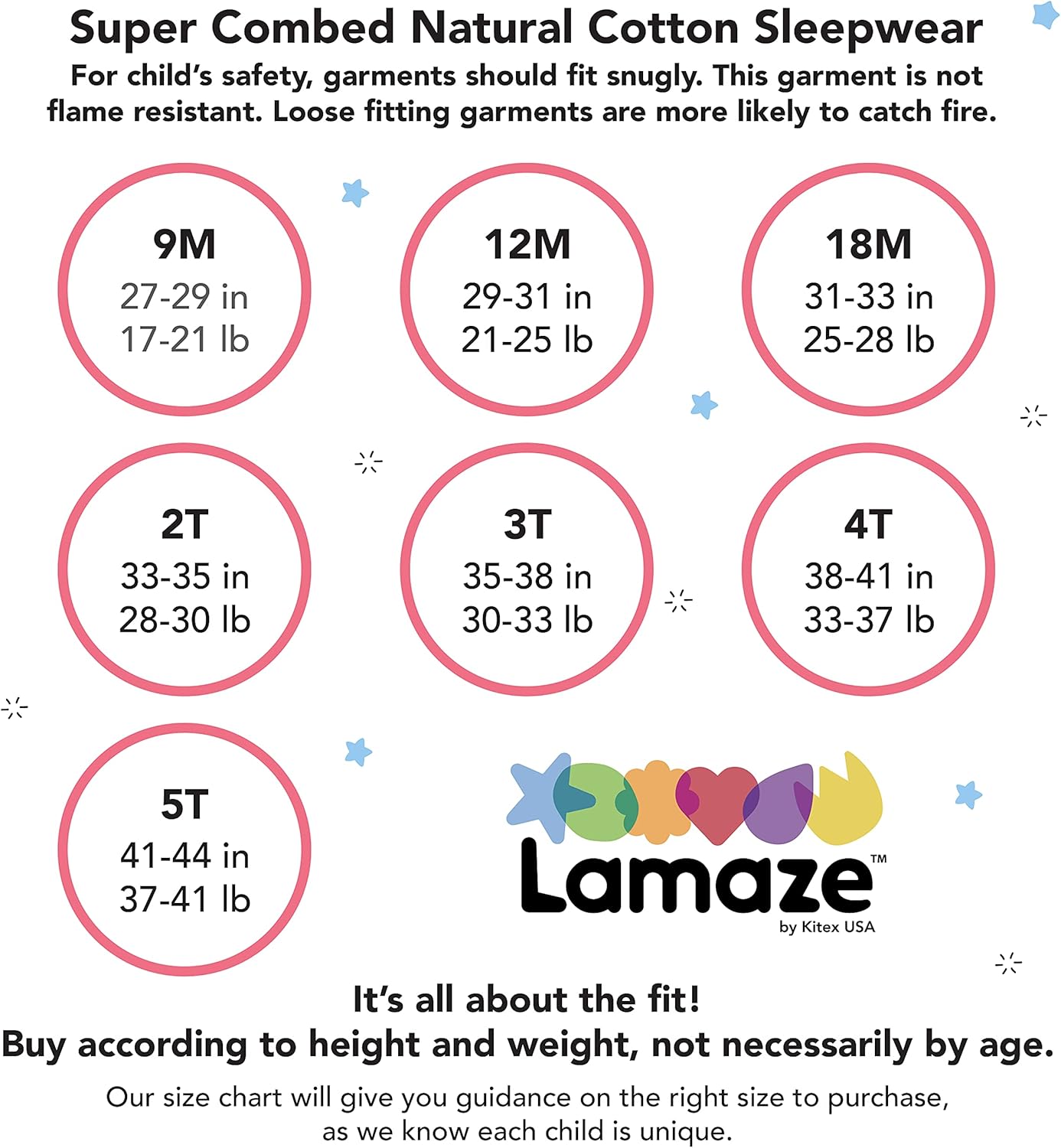 Lamaze Boys Stretchy One-Piece Sleepwear