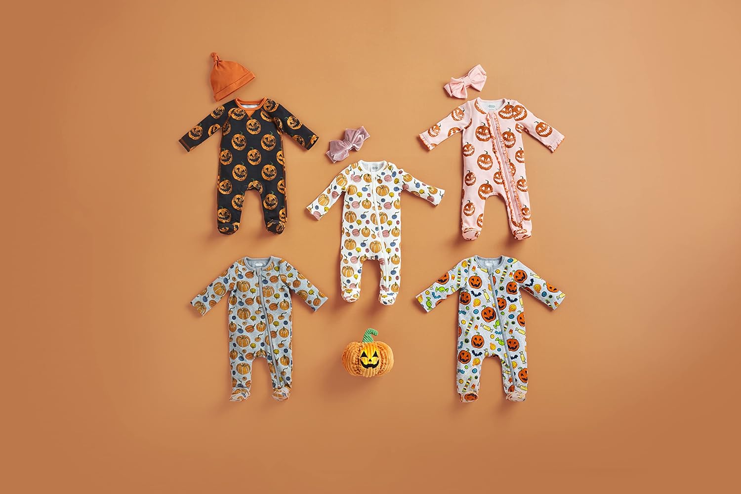 Halloween Fun Sleepers Hats for Babies Set