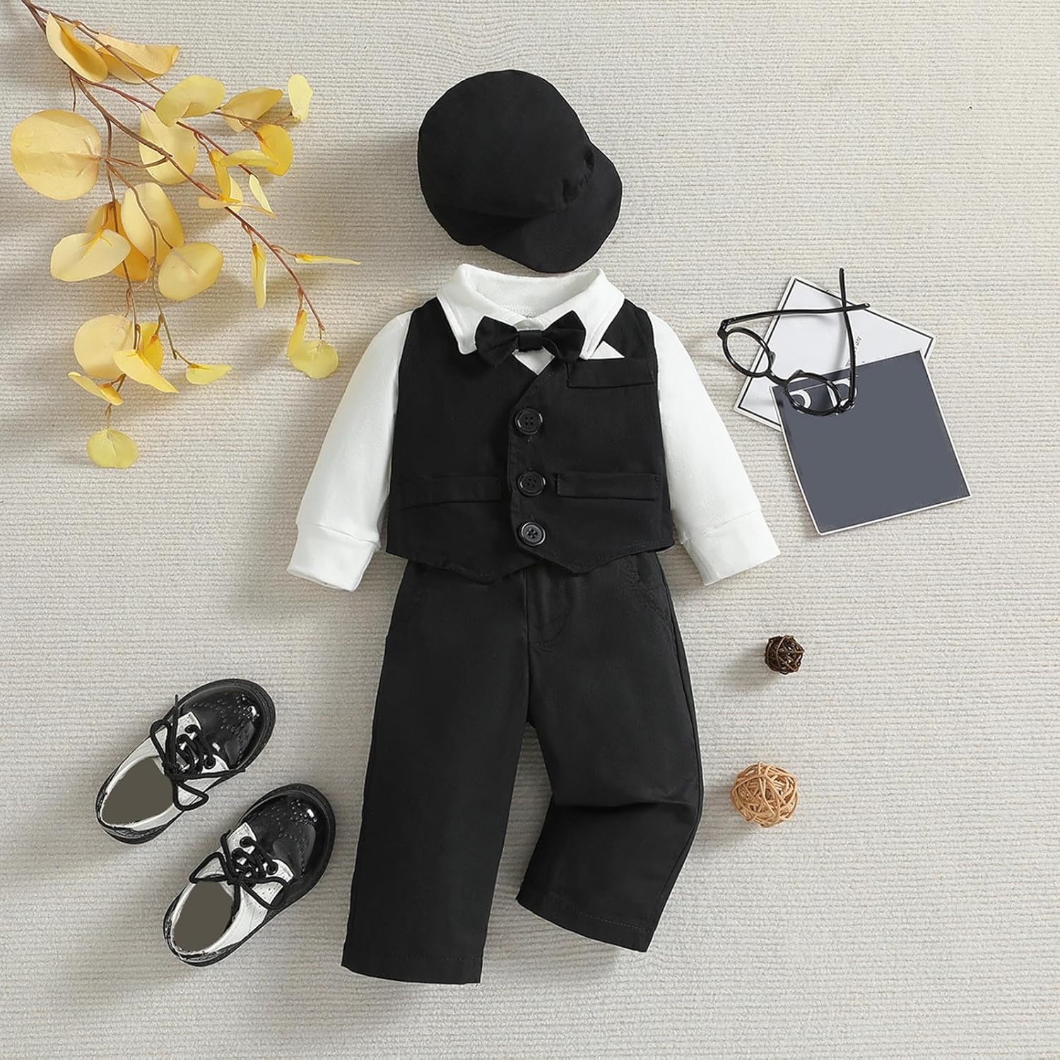Perfect Toddler BoysRomper Set for Fall-Winter Weather