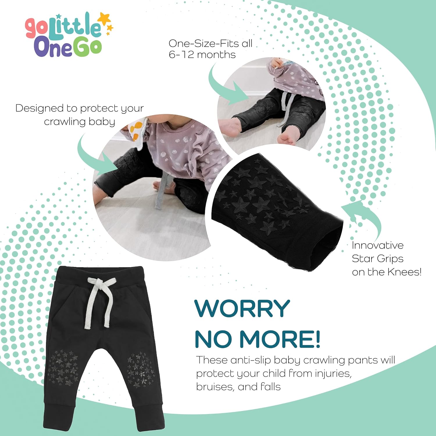 Perfect Anti-Slip Pajamas for Babies 6-12