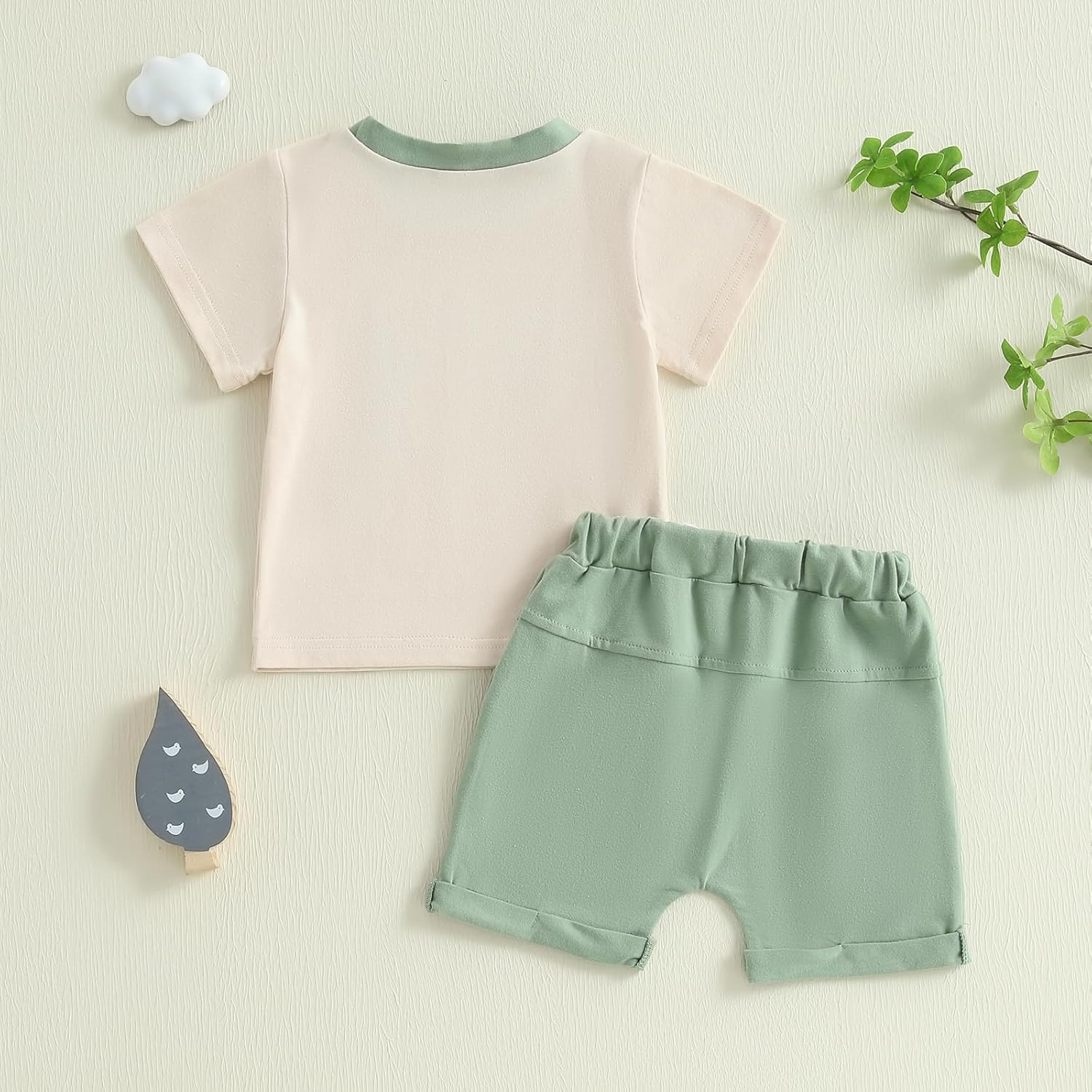 Afunbaby Baby Boy Dinosaur Print Short Set