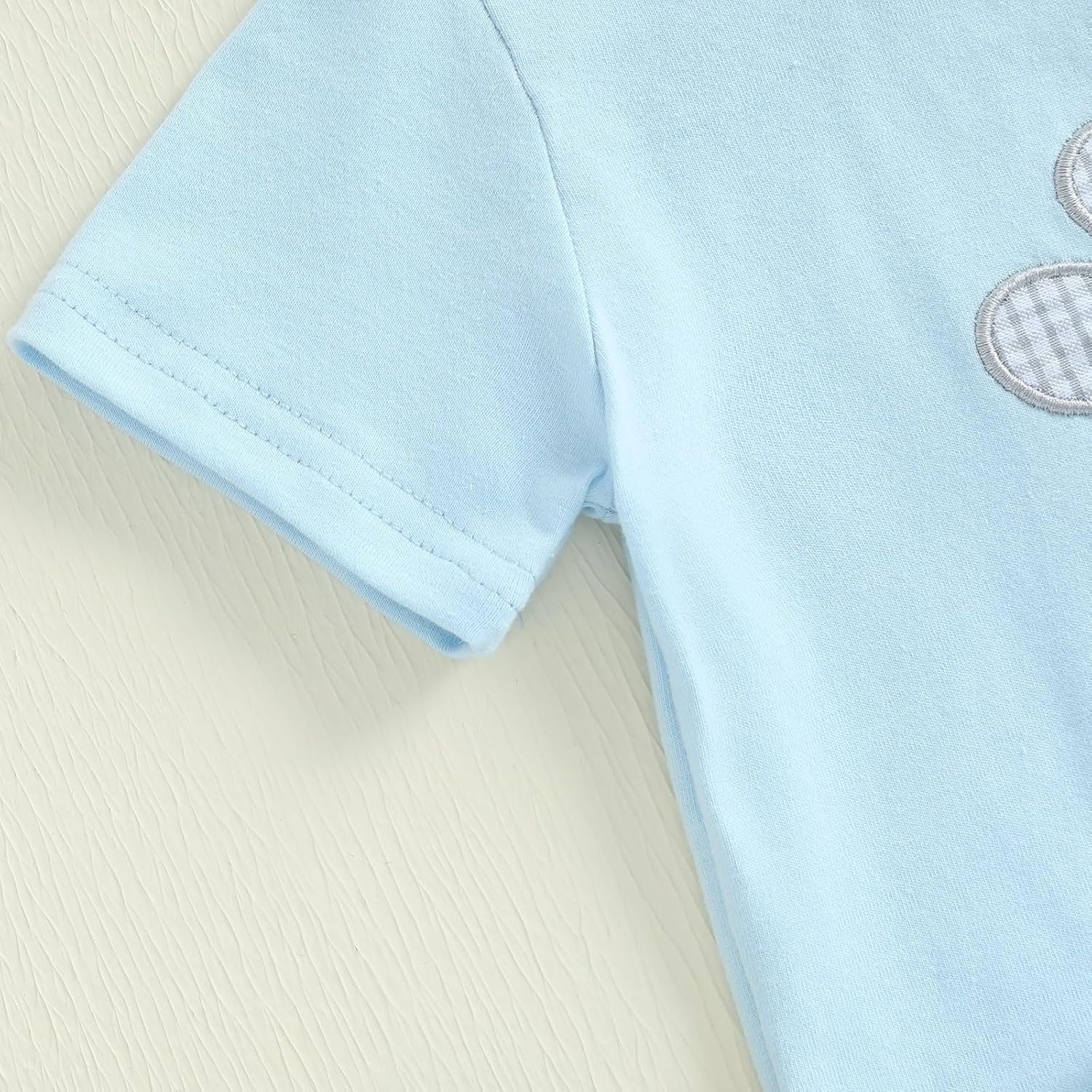 Baby Boy Easter Set with Bunny Carrot Embroidery