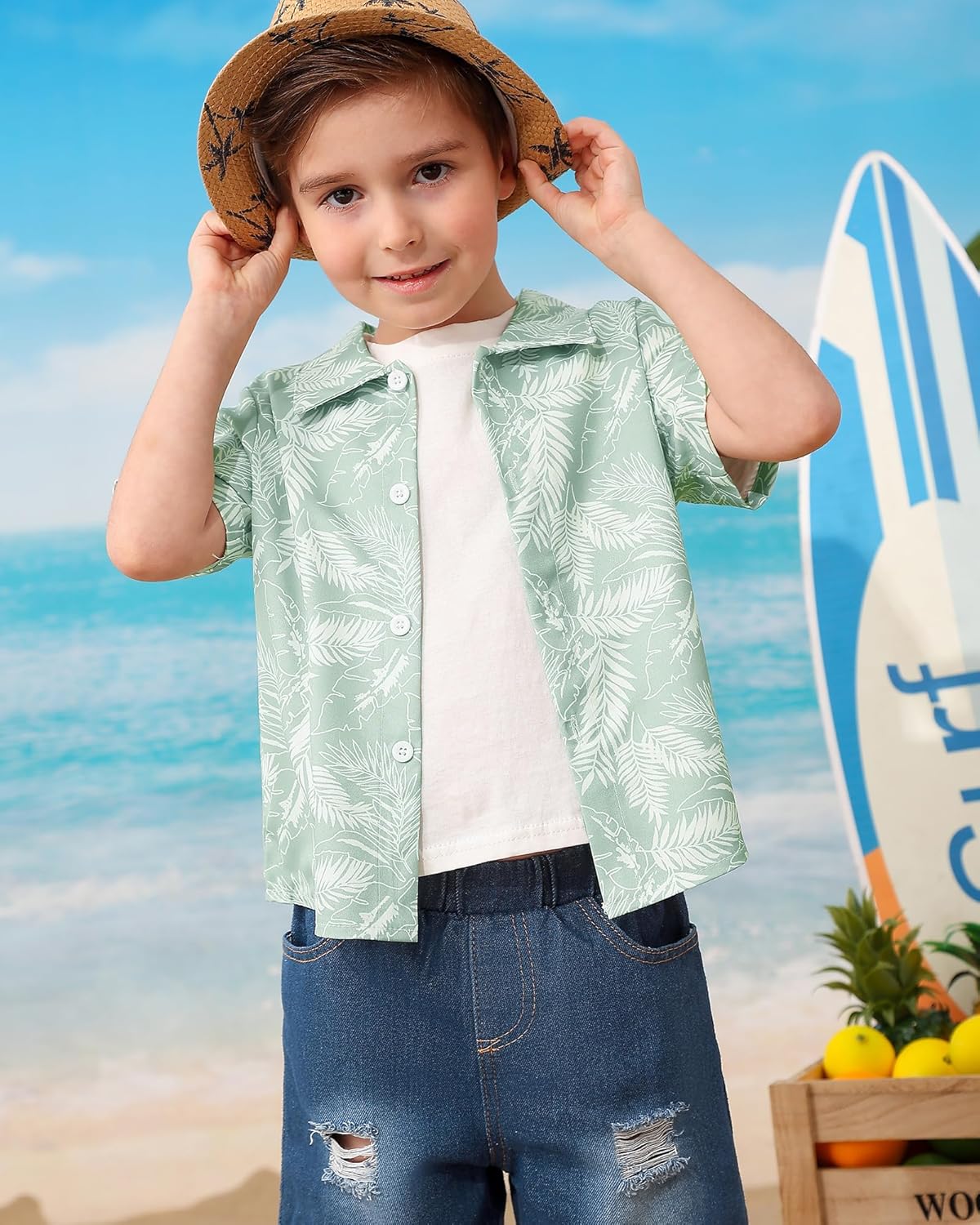 CocoRARA Toddler Baby Boy Summer Beach Outfits