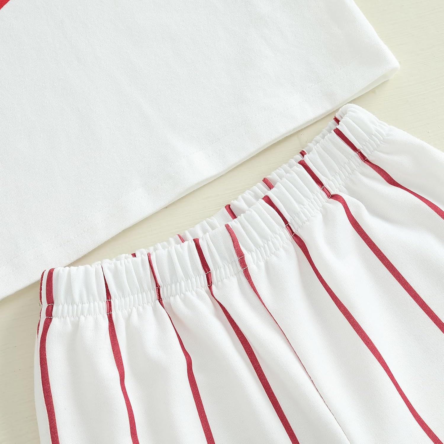 Newborn Baseball First Birthday Outfit T-Shirt Pants Set for Boys