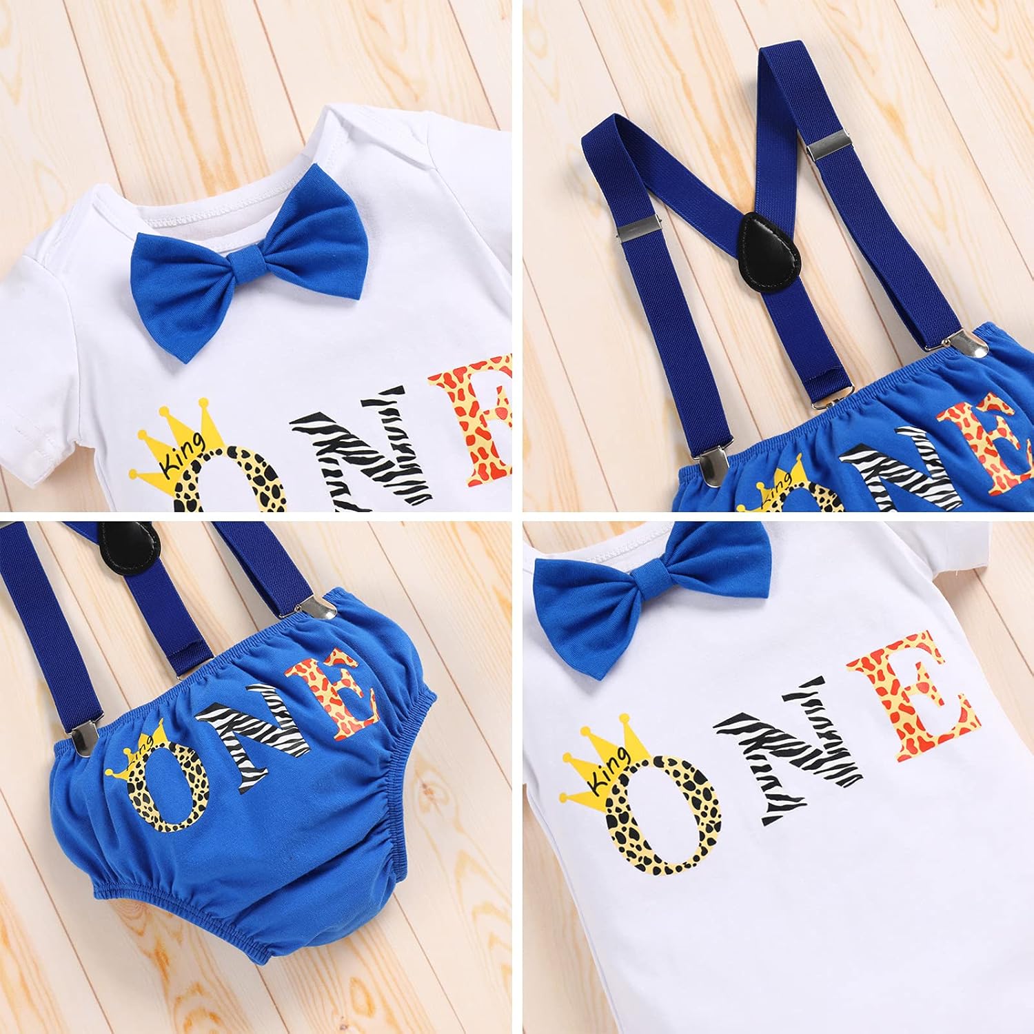 Jungle Adventure 1st Birthday Romper Set