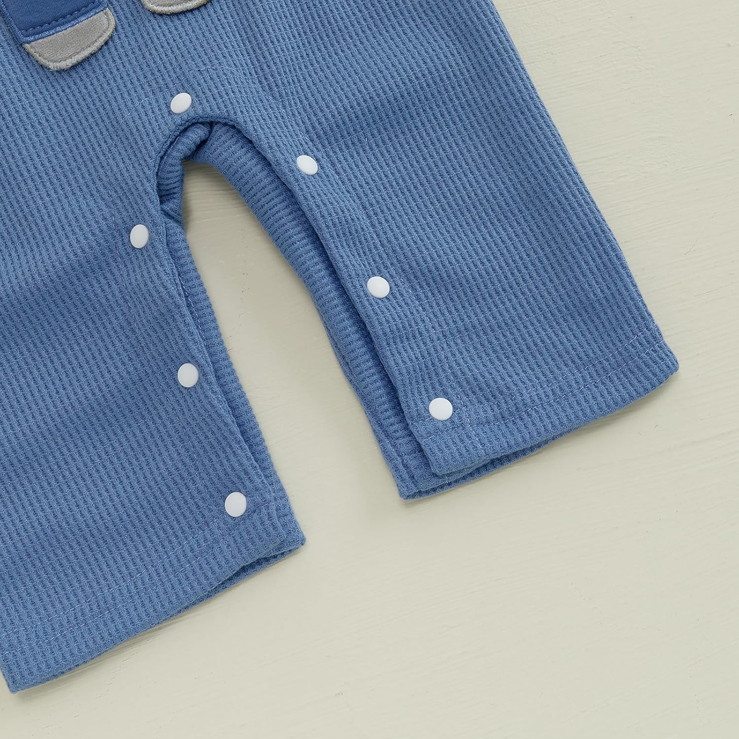 Adorable Baby Boy Toddler Romper Pants Set with Elephant Embroidery