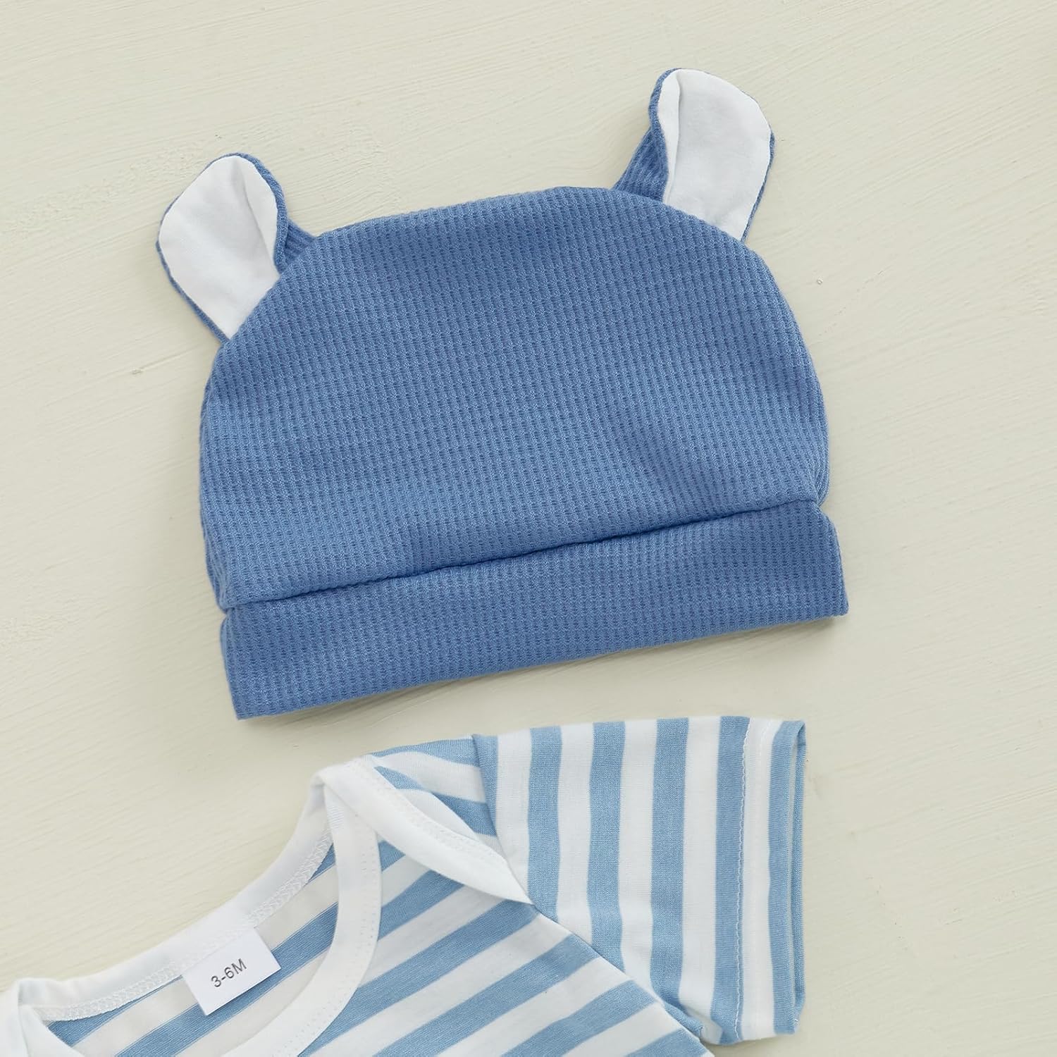 Adorable Baby Boy Toddler Romper Pants Set with Elephant Embroidery
