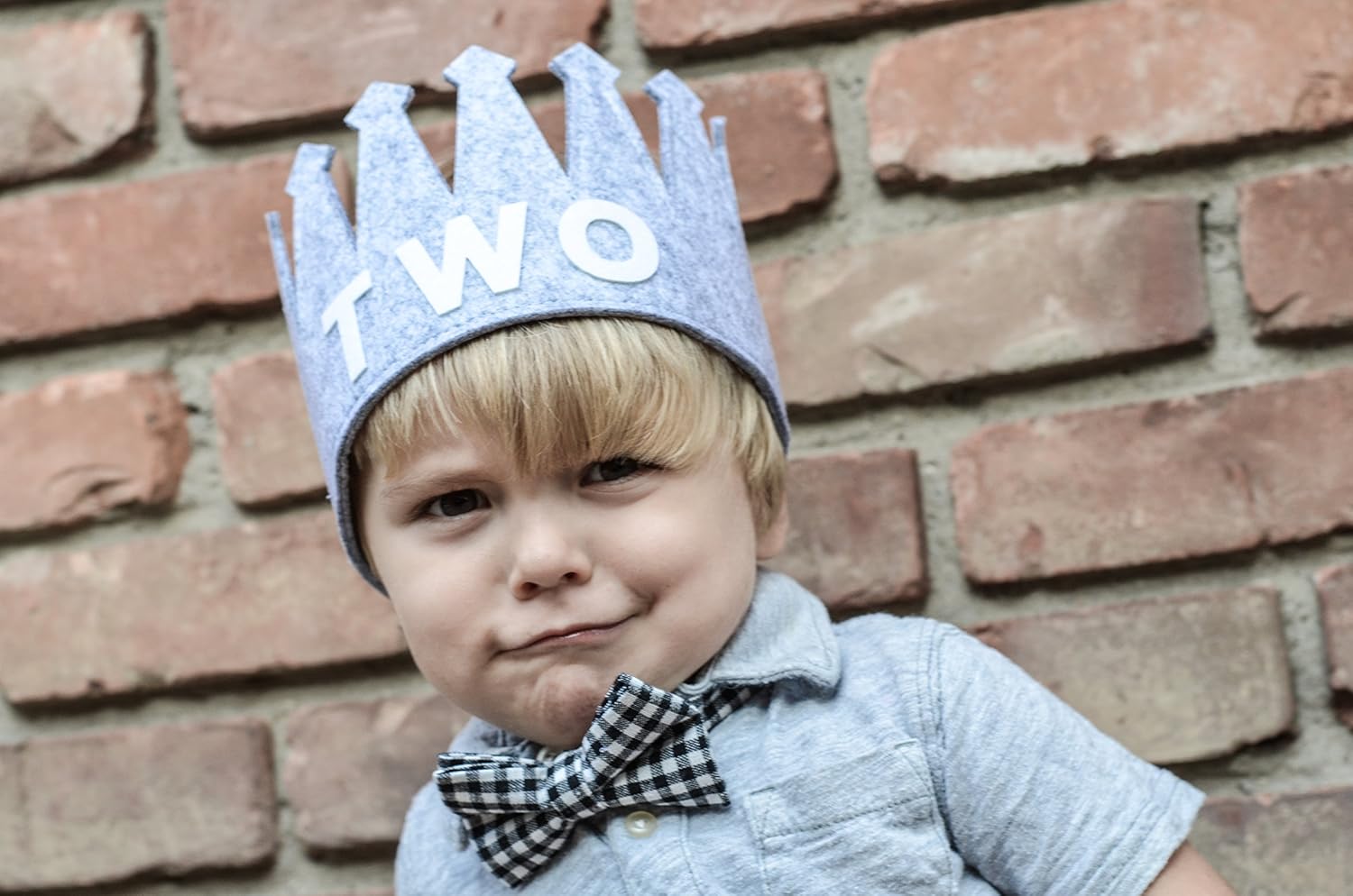 Two Birthday Baby Boy Crown Hat