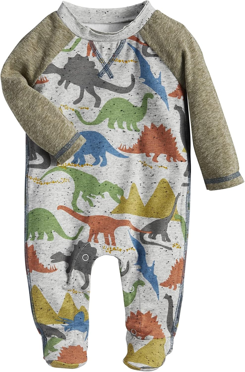 Mud Pie Baby Boys Dino Sleeper Cool