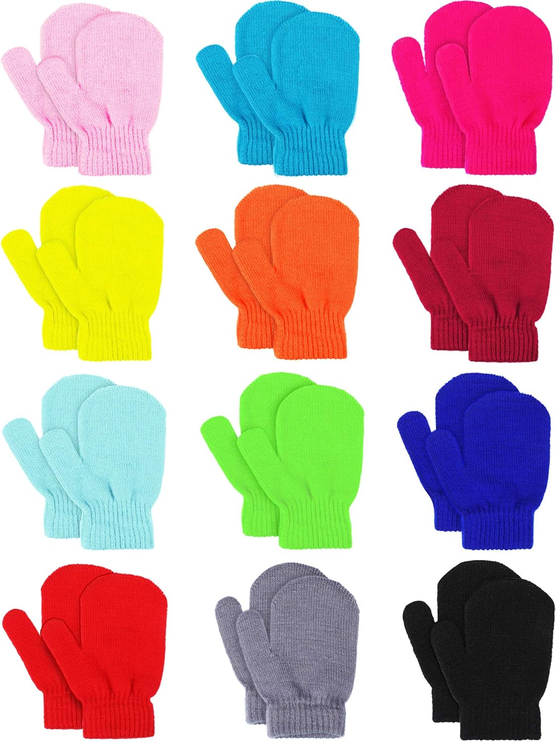 Sumind Knitted Toddler Mitten Gloves
